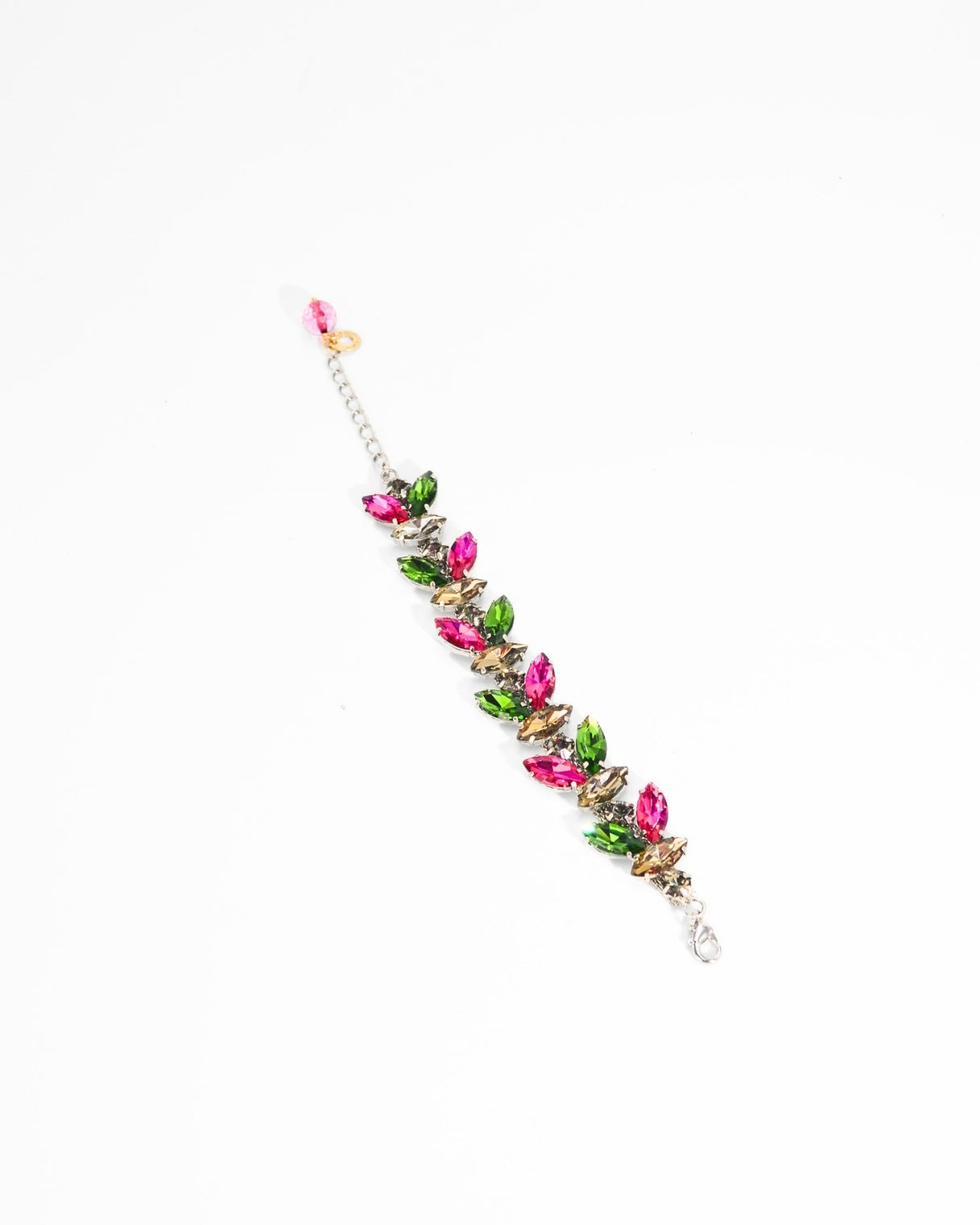 BRACCIALE FIORE STRASS | FUCSIA