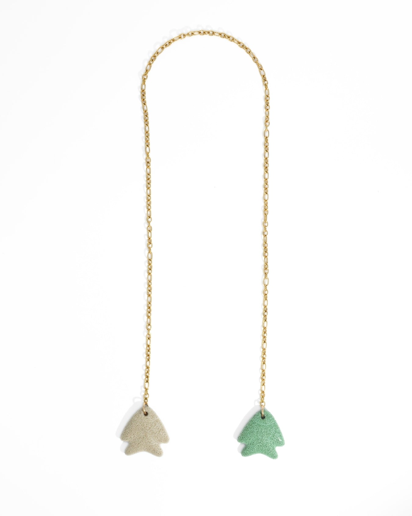 COLLANA DOUBLE FISH | VERDE
