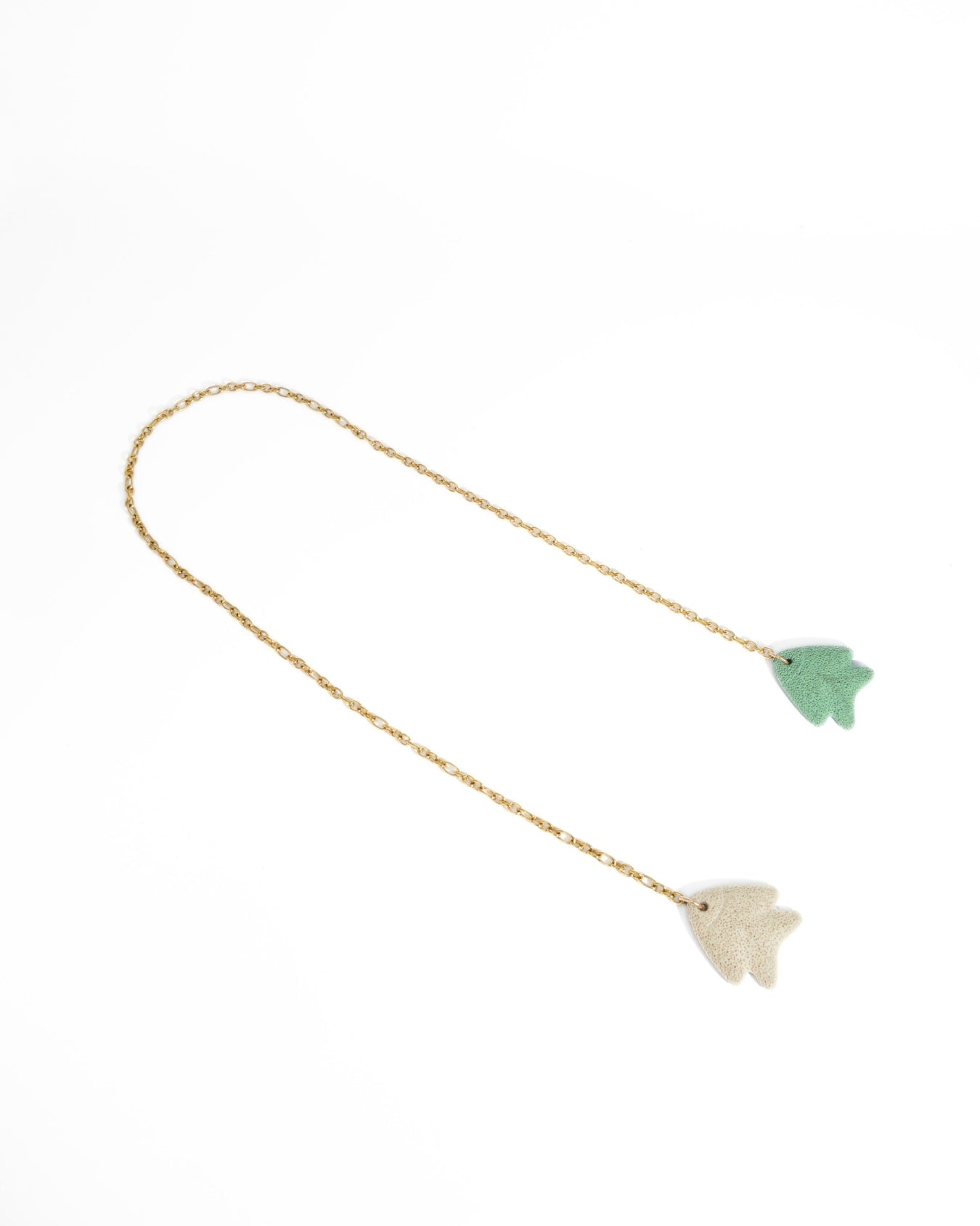COLLANA DOUBLE FISH | VERDE