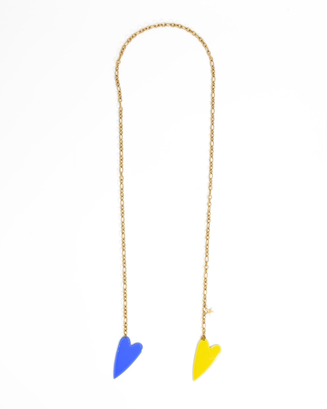 COLLANA DOUBLE LOVE | GIALLO/BLUETTE