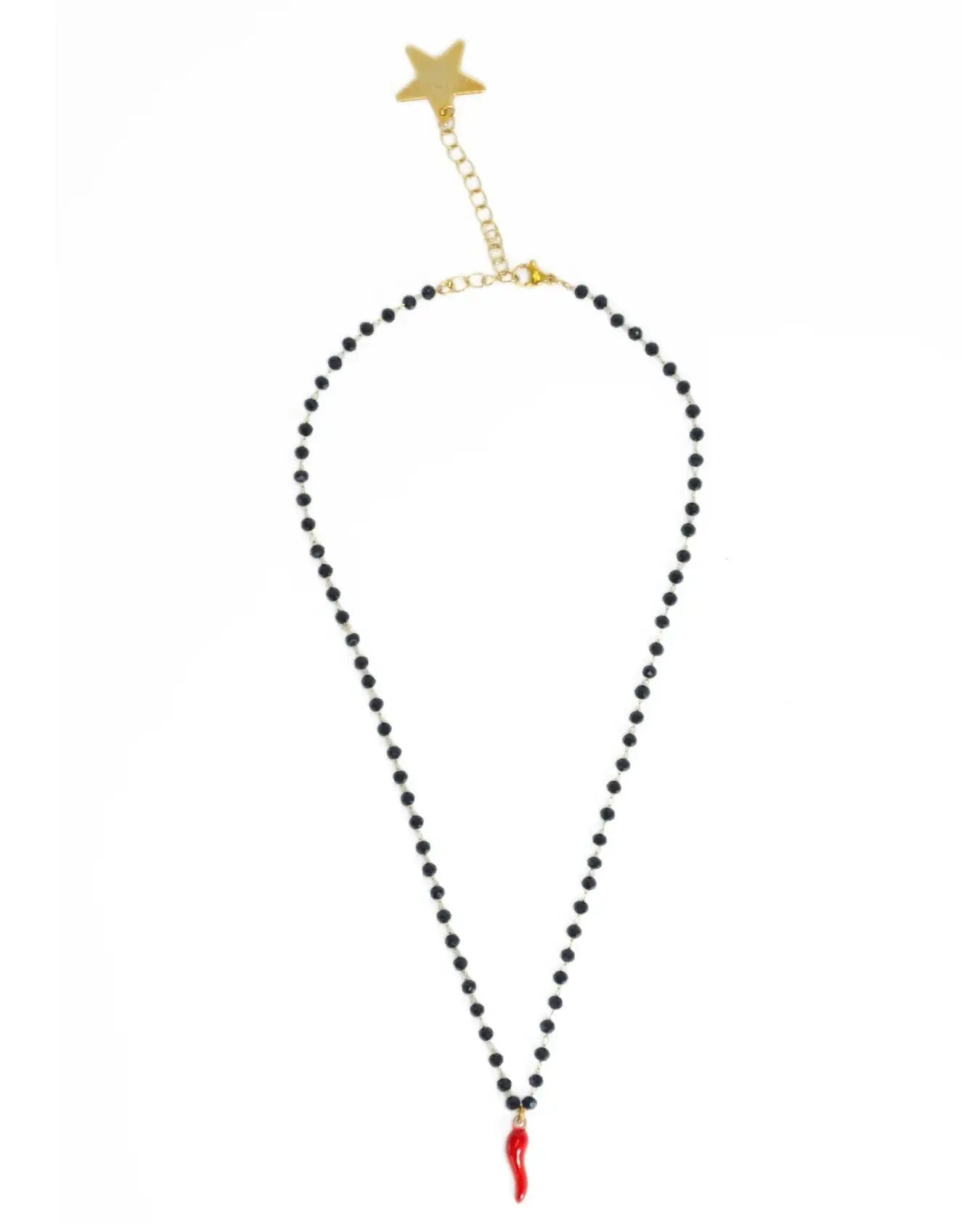 STONE ROSARY NECKLACE