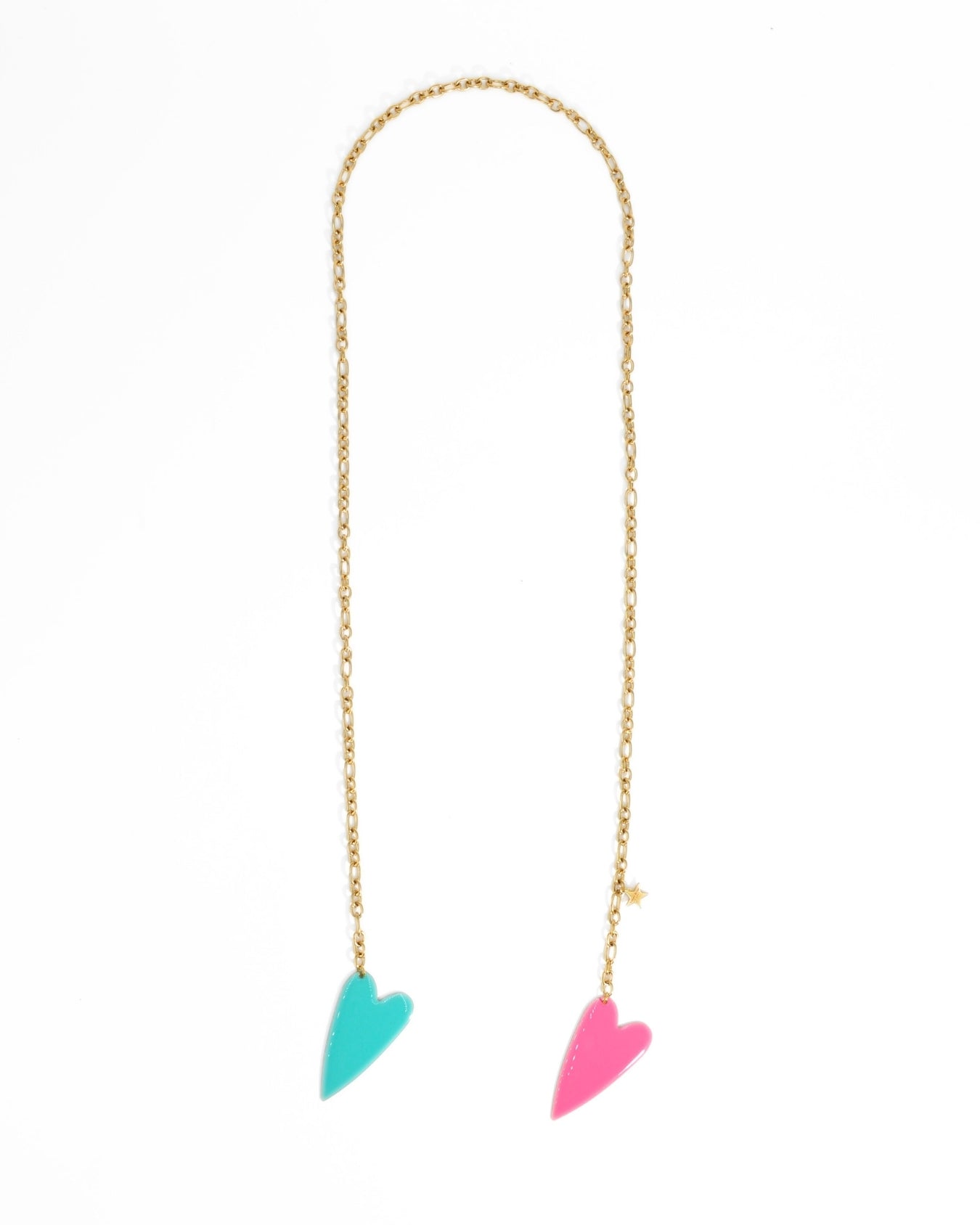 COLLANA DOUBLE LOVE | TURCHESE/ROSA