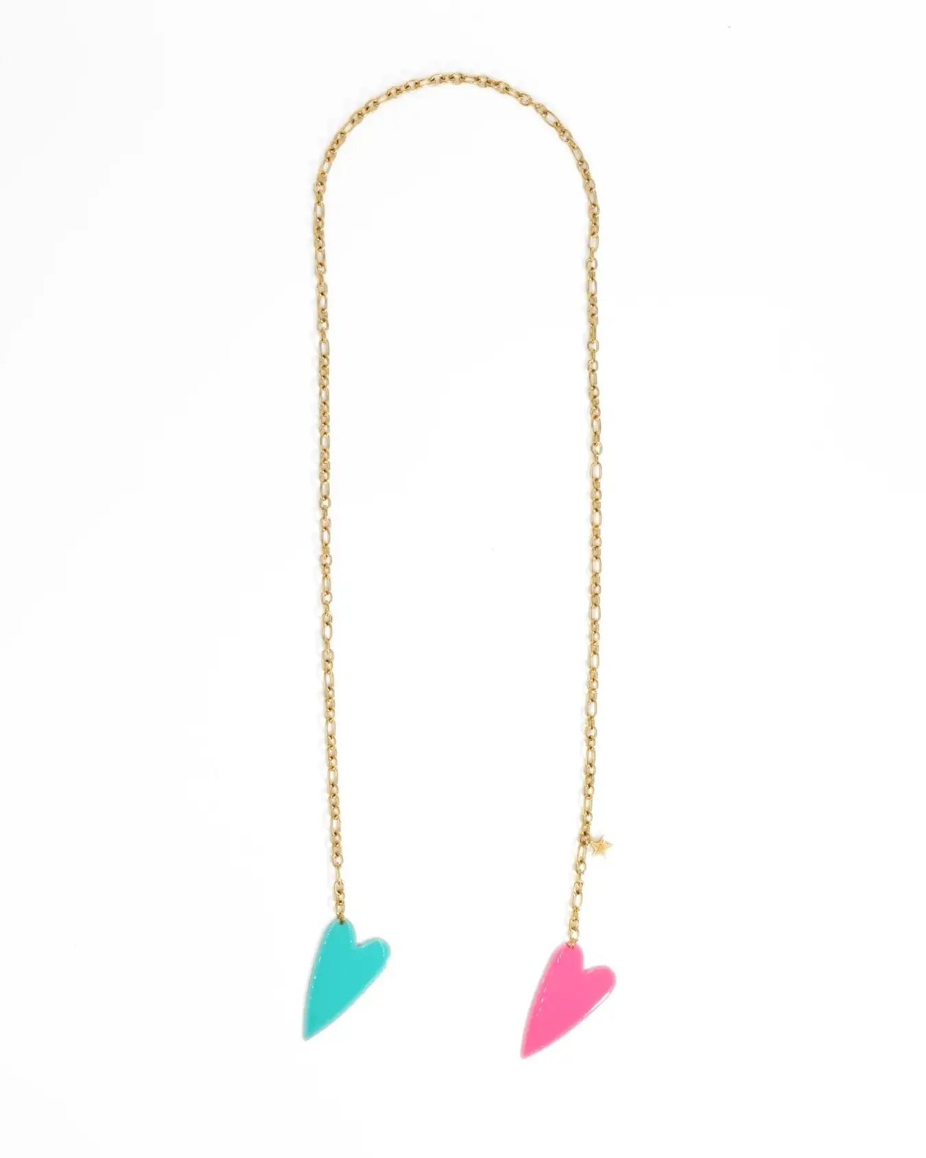 COLLANA DOUBLE LOVE | TURCHESE/ROSA