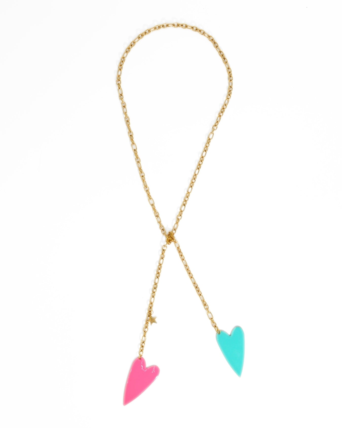 COLLANA DOUBLE LOVE | TURCHESE/ROSA