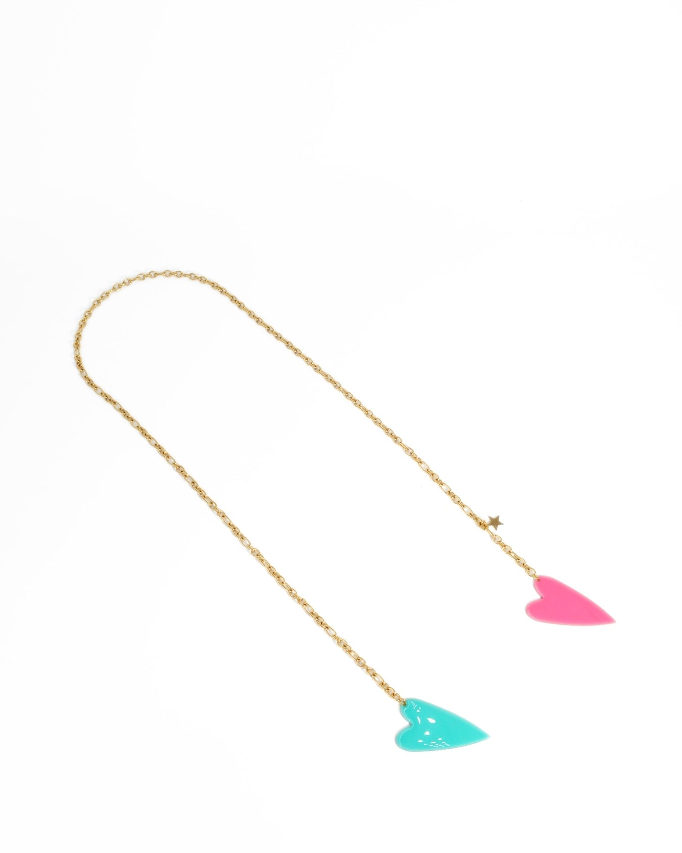 COLLANA DOUBLE LOVE | TURCHESE/ROSA