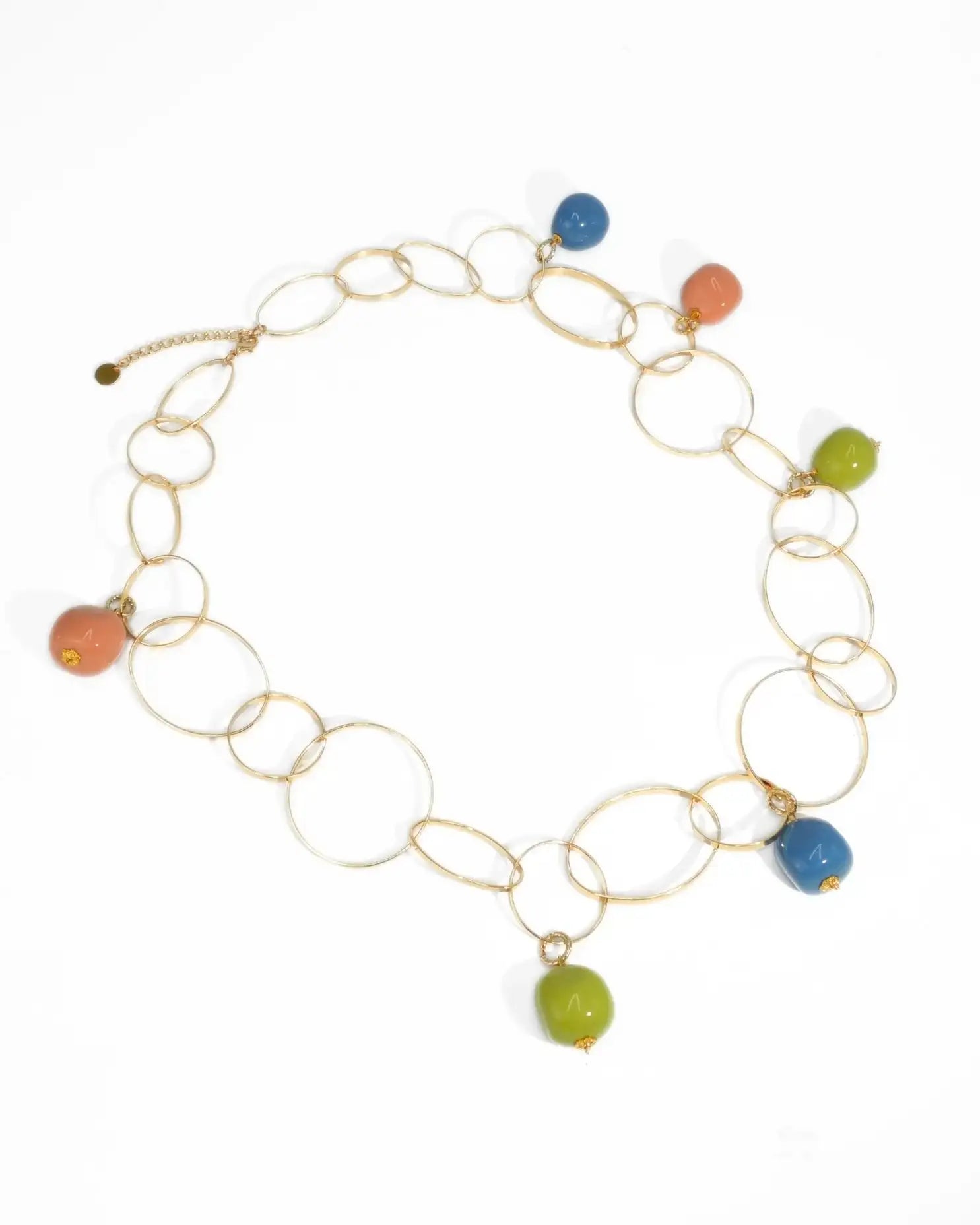 COLLANA DOUBLE ACETATE | AZZURRO/VERDE