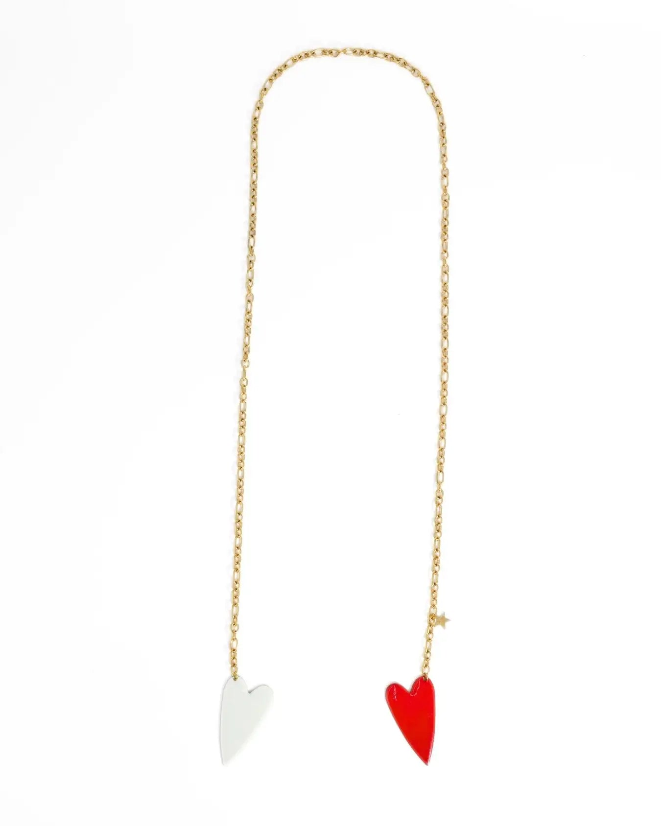 COLLANA DOUBLE LOVE | ROSSO/BIANCO