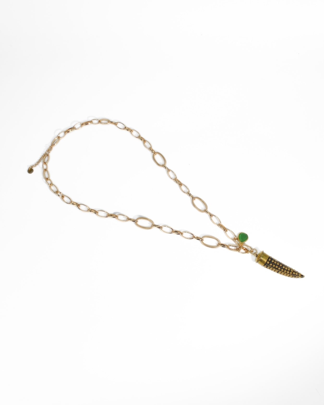 COLLANA CORNO | VERDE