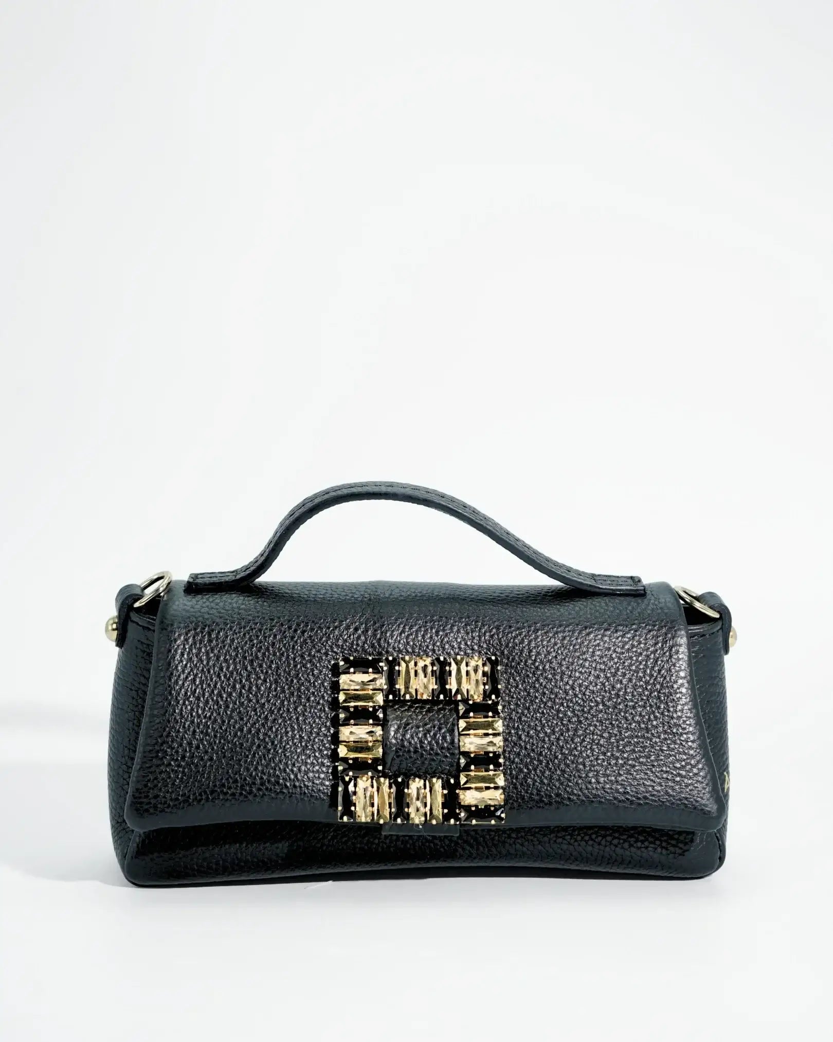 POCHETTE STRASS | NERO