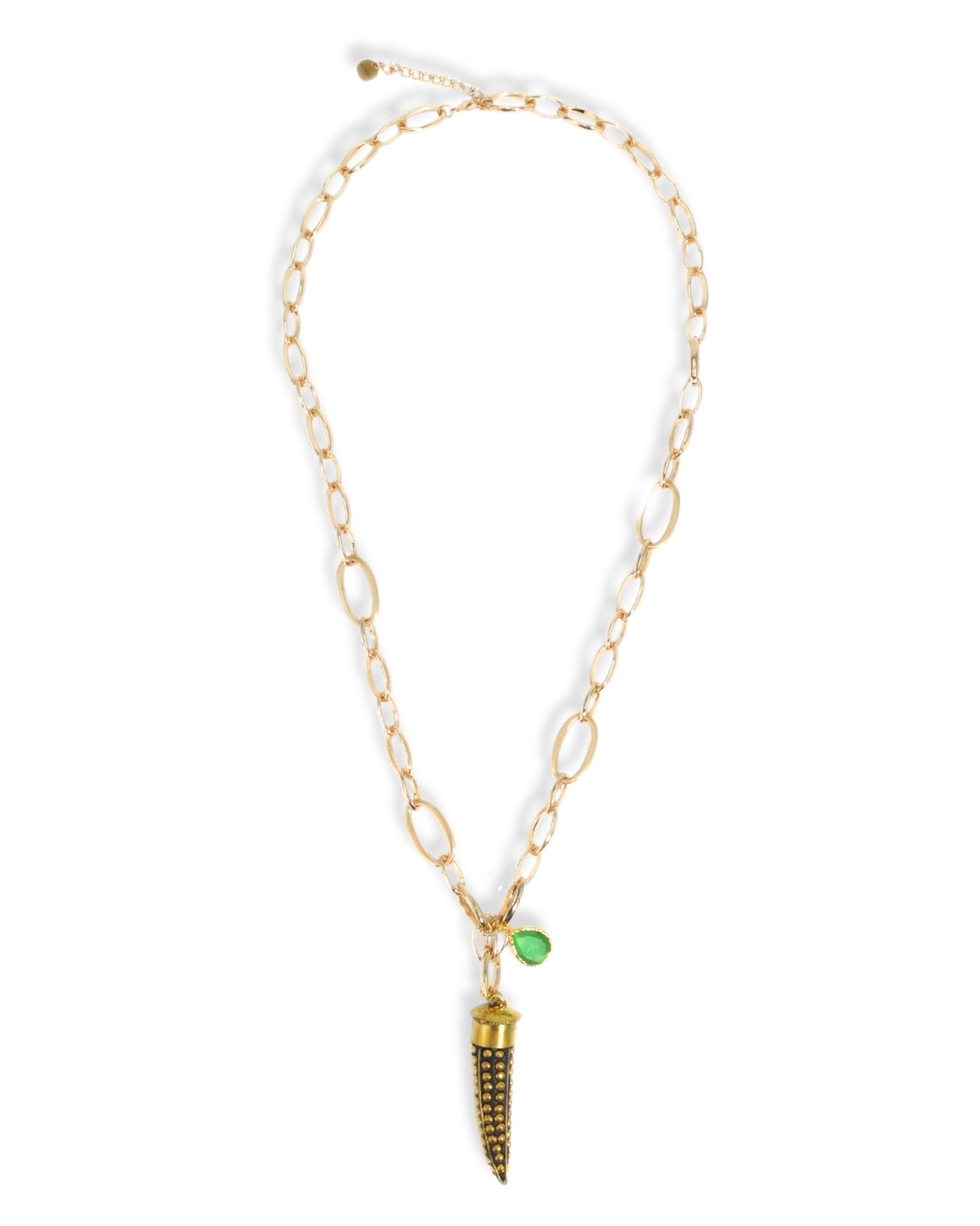 COLLANA CORNO | VERDE