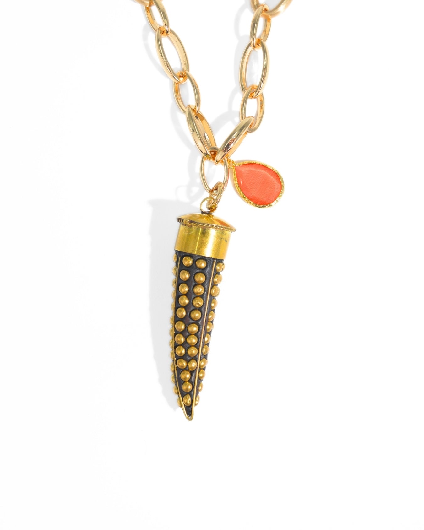 COLLANA CORNO | ARANCIO