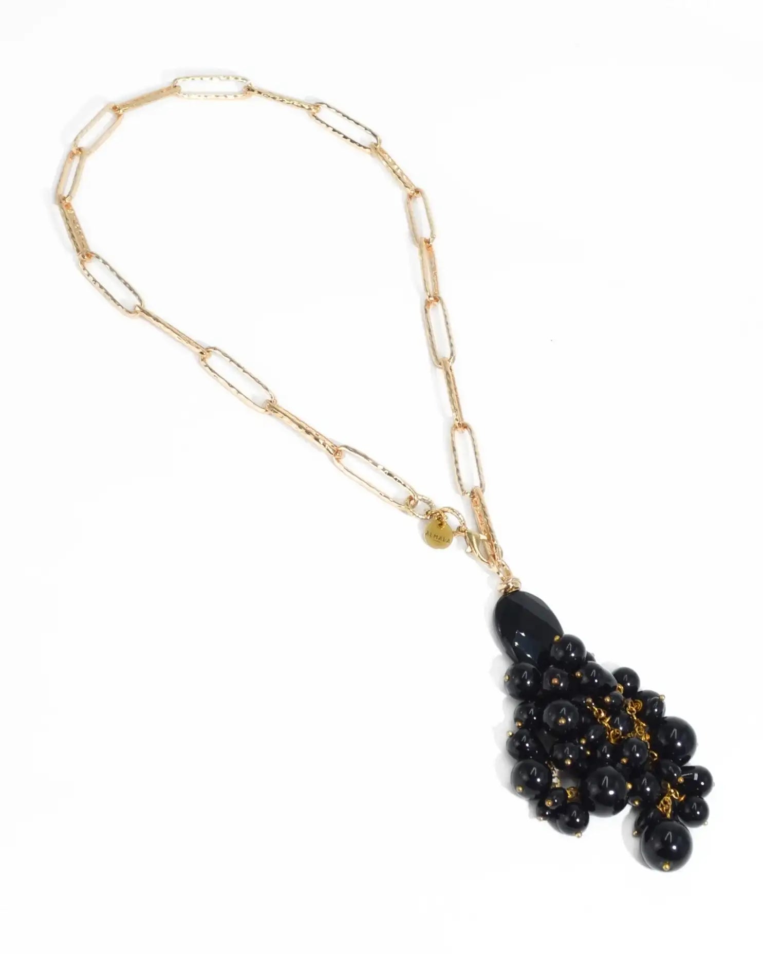 COLLANA GRAPPOLO STONE | NERO