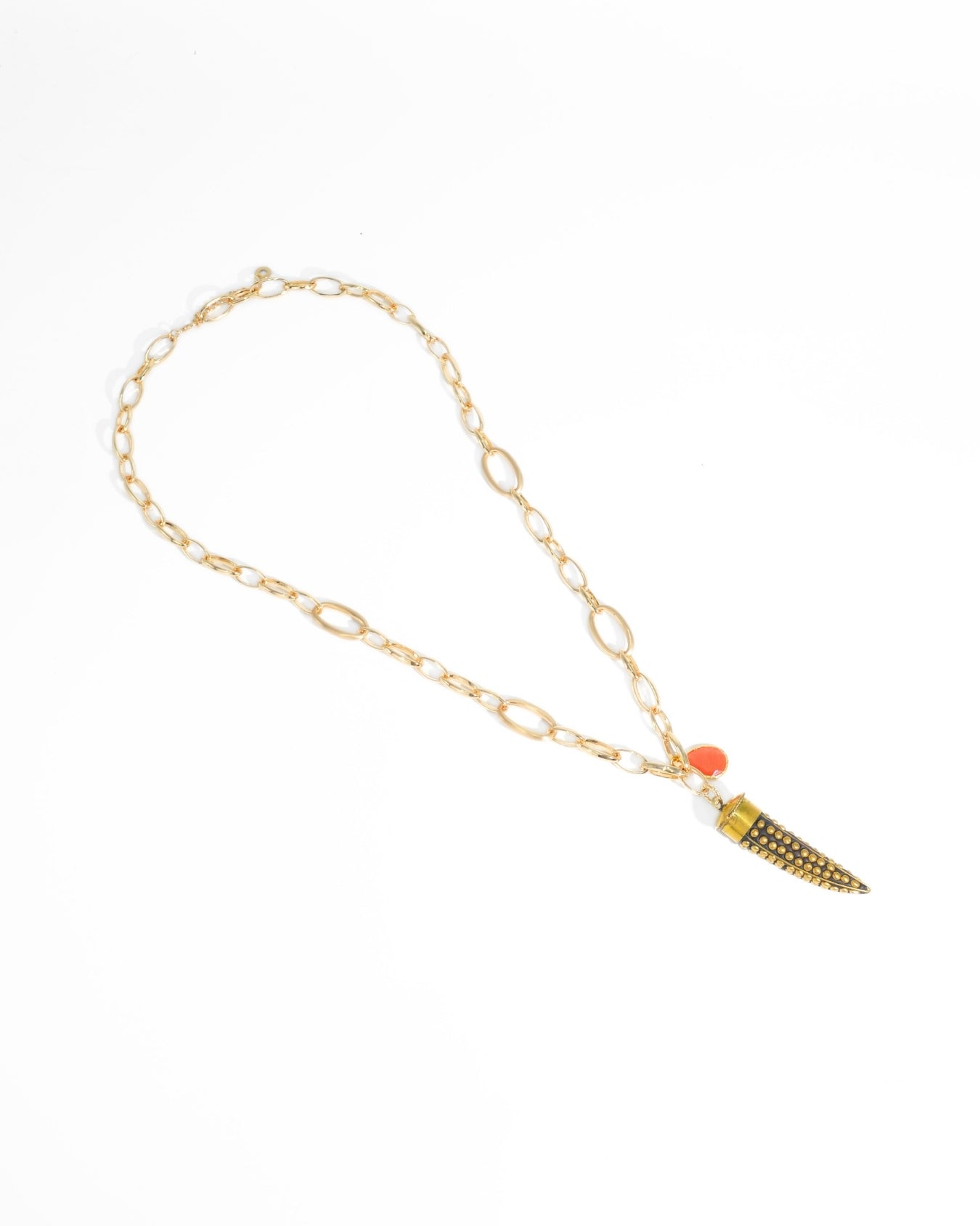 COLLANA CORNO | ARANCIO