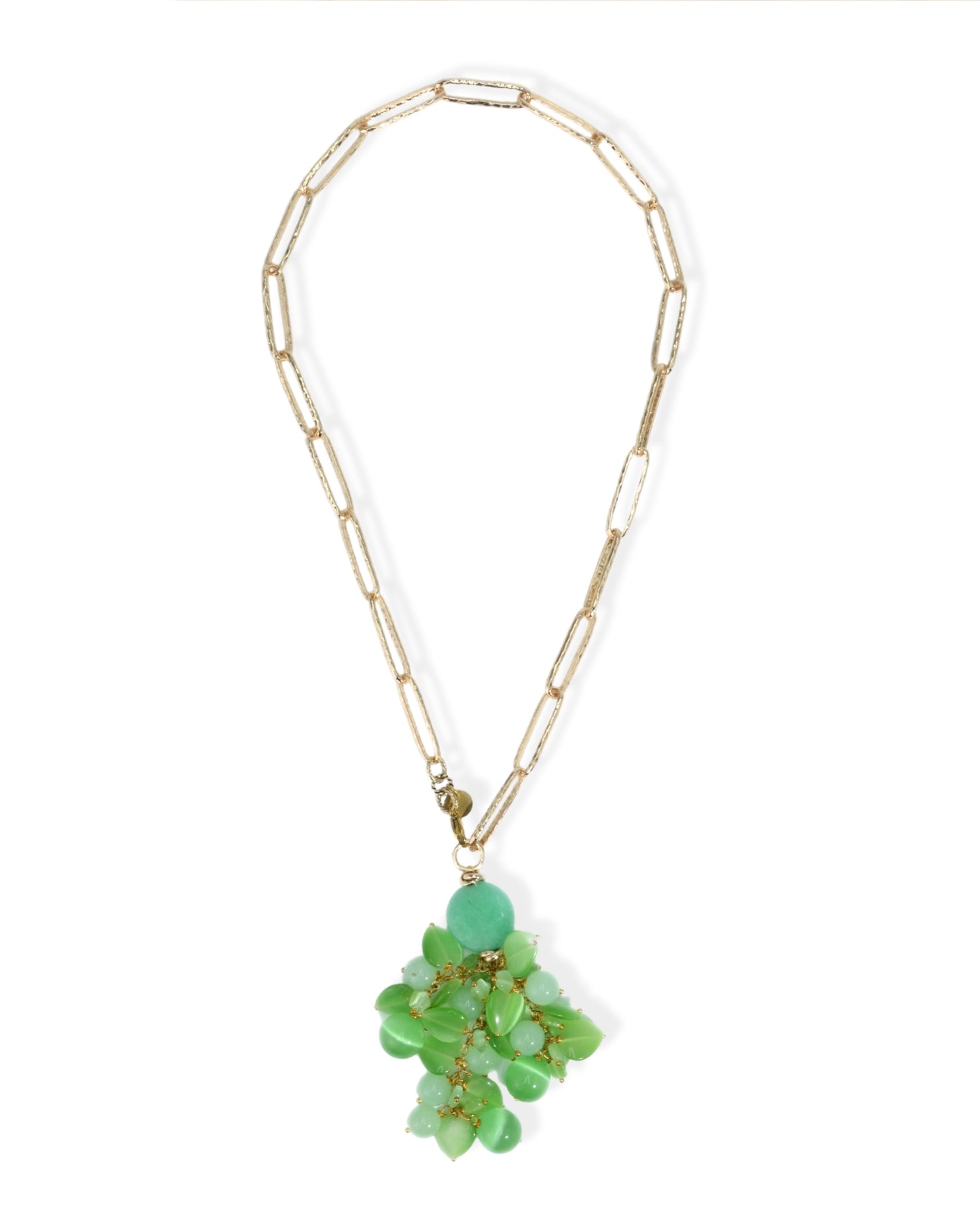 COLLANA GRAPPOLO STONE | VERDE