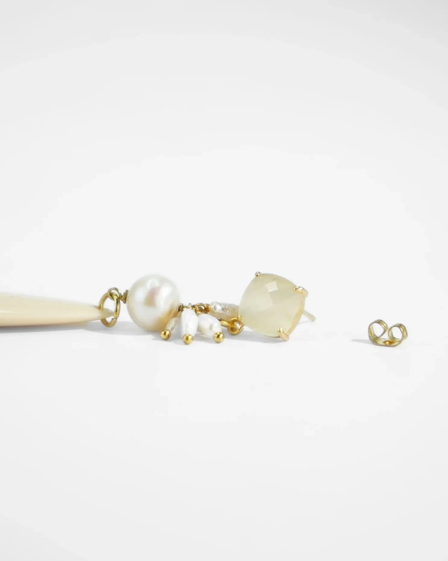 ORECCHINO DROP | BEIGE