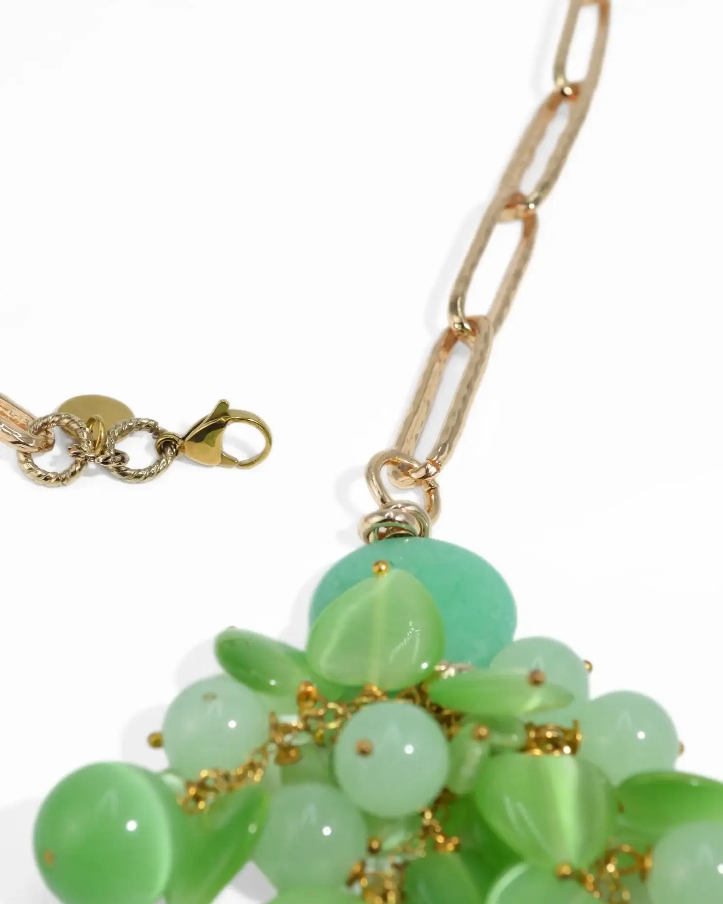 COLLANA GRAPPOLO STONE | VERDE