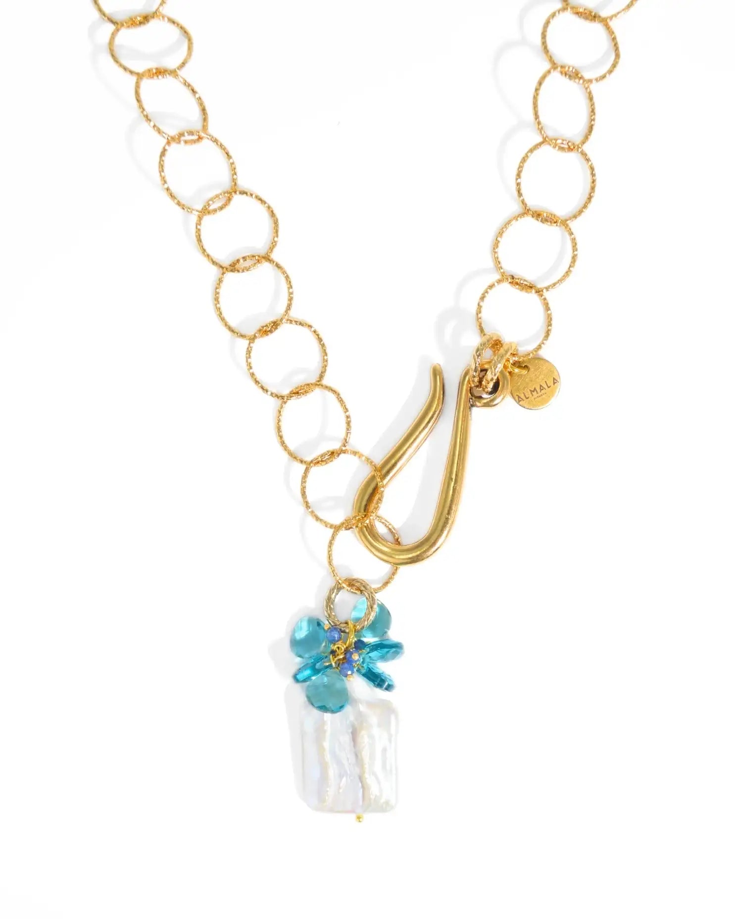 COLLANA HOOK PEARL | TURCHESE