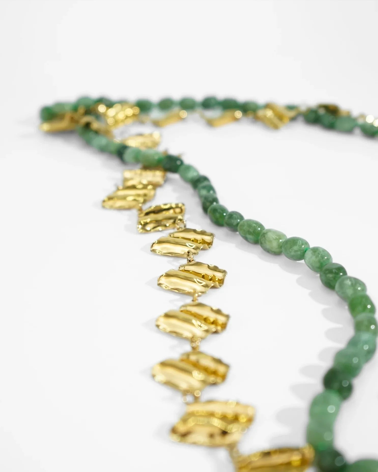 COLLANA DOUBLE STONE | VERDE