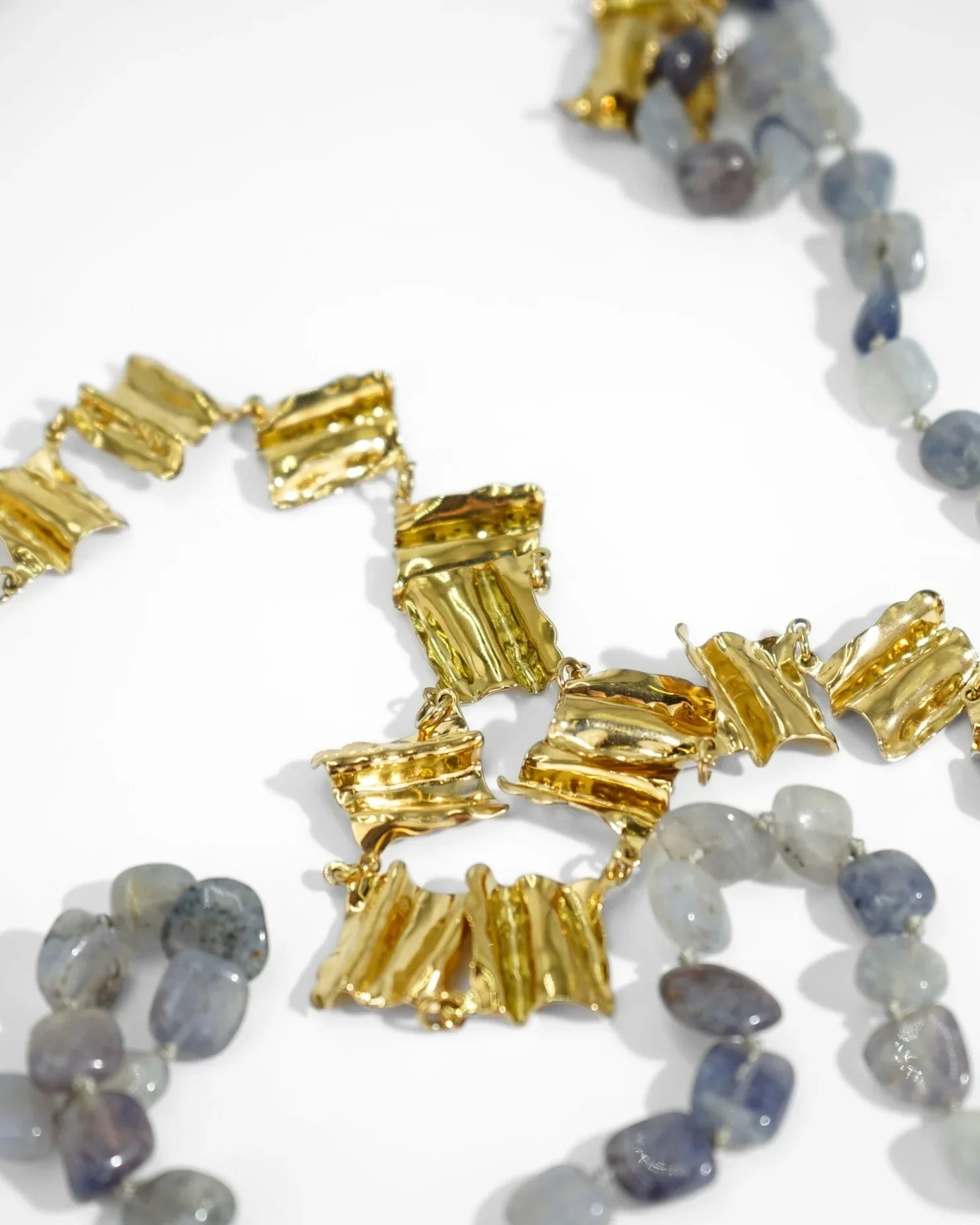 COLLANA DOUBLE STONE | GRIGIO