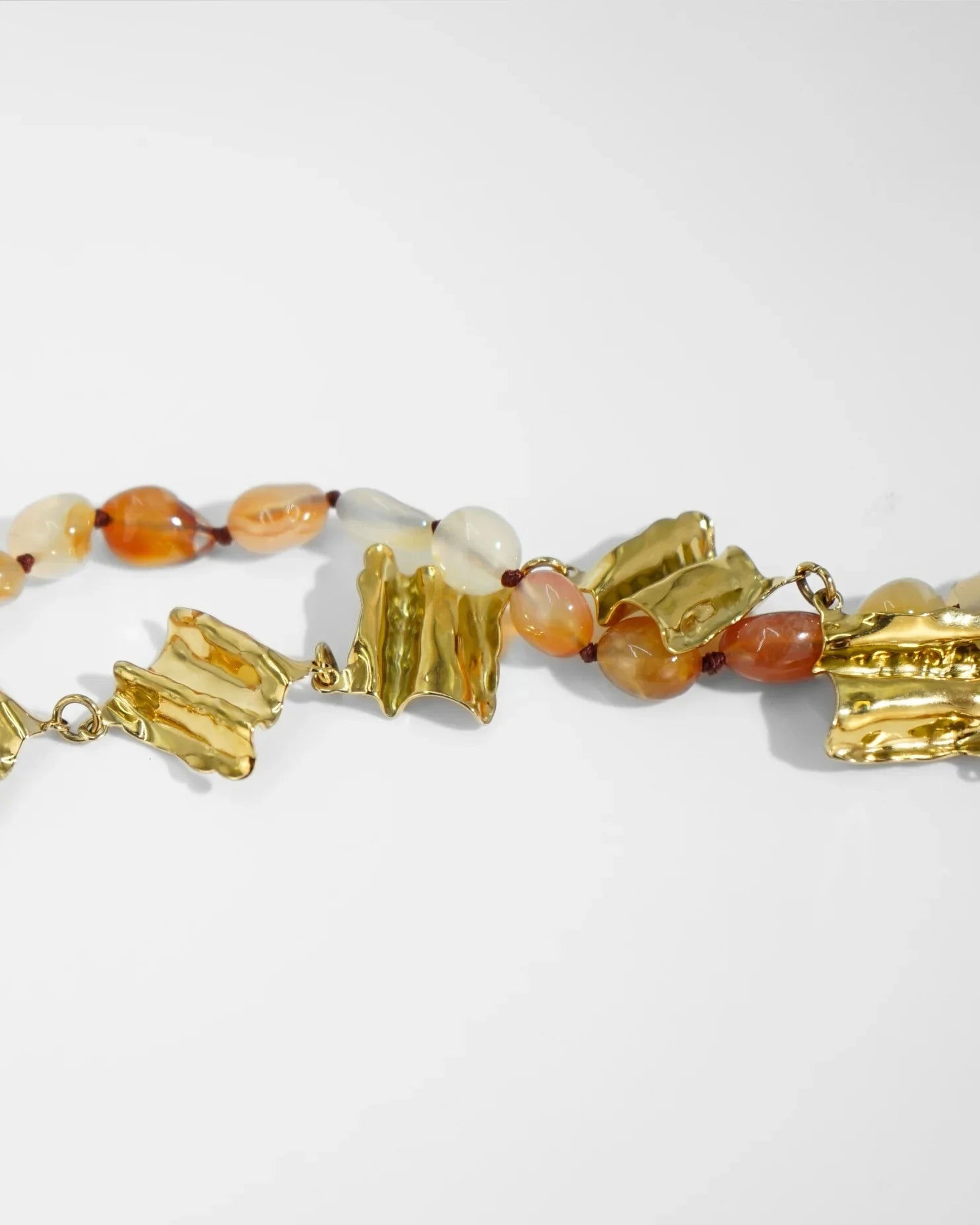 COLLANA DOUBLE STONE | ARANCIONE