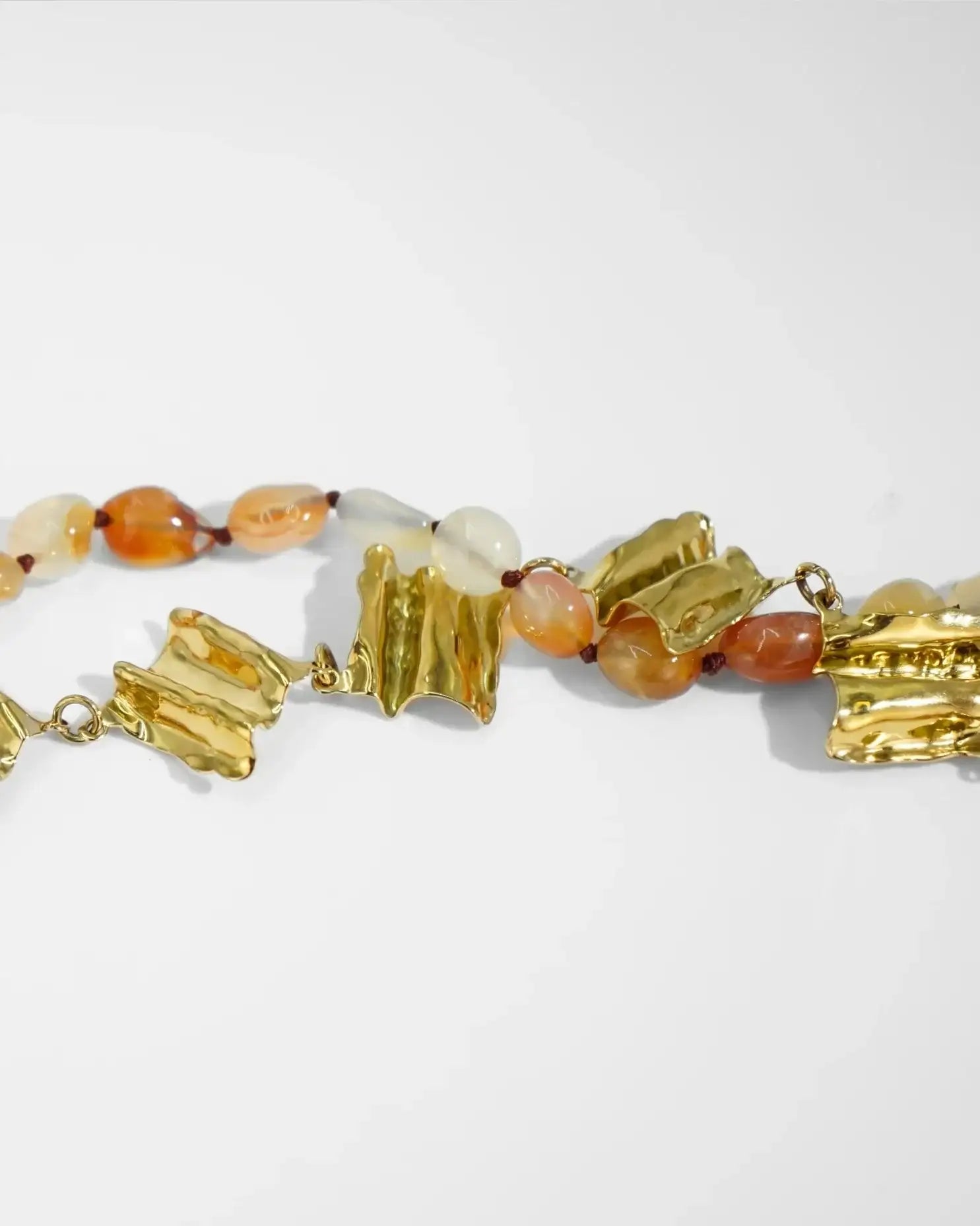 COLLANA DOUBLE STONE | ARANCIONE
