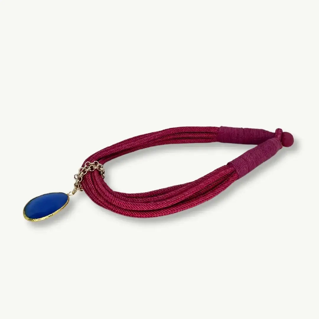 GIROCOLLO CORDA QUARZO | FUCSIA