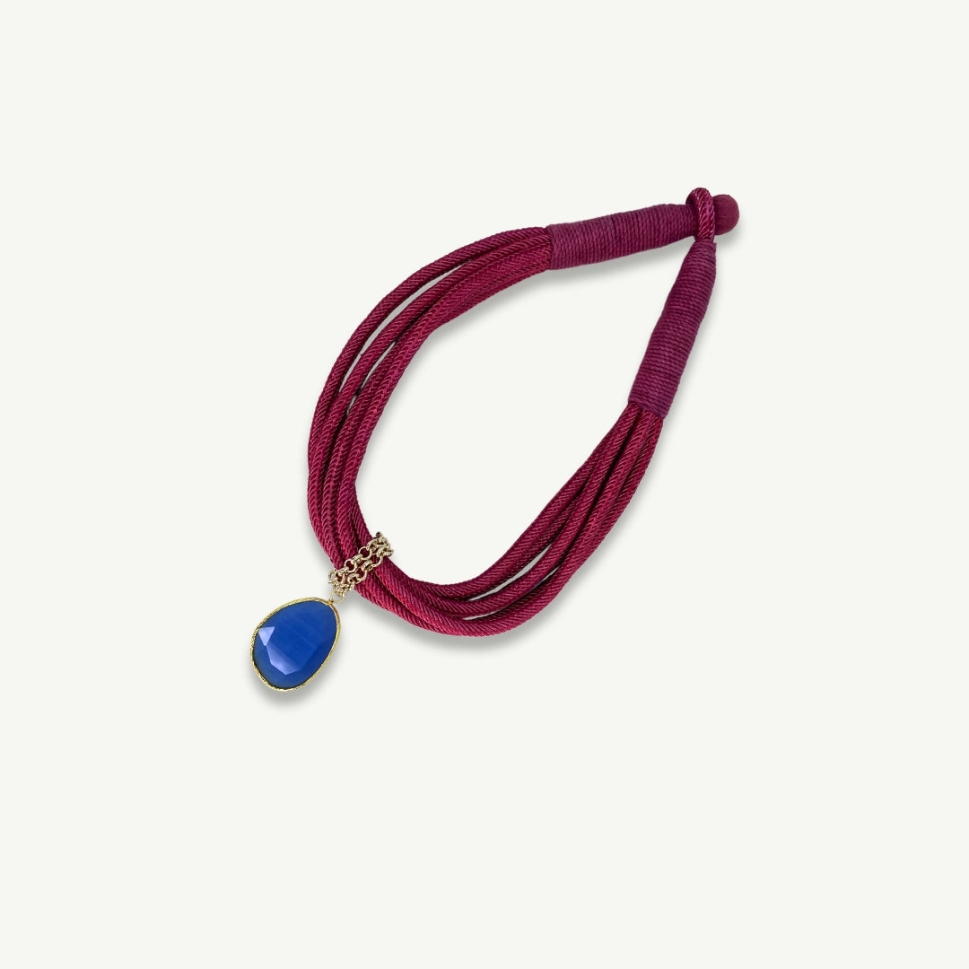 GIROCOLLO CORDA QUARZO | FUCSIA