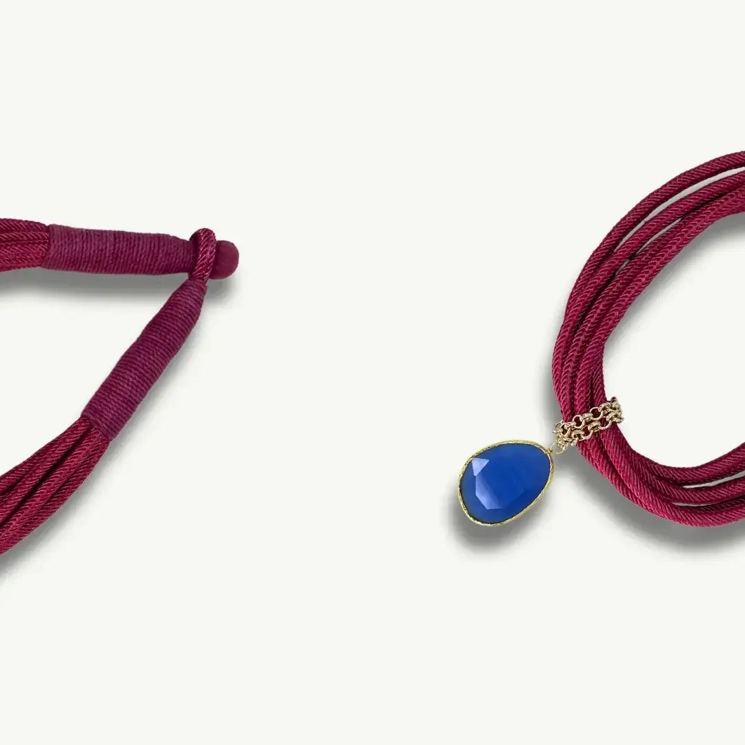 GIROCOLLO CORDA QUARZO | FUCSIA