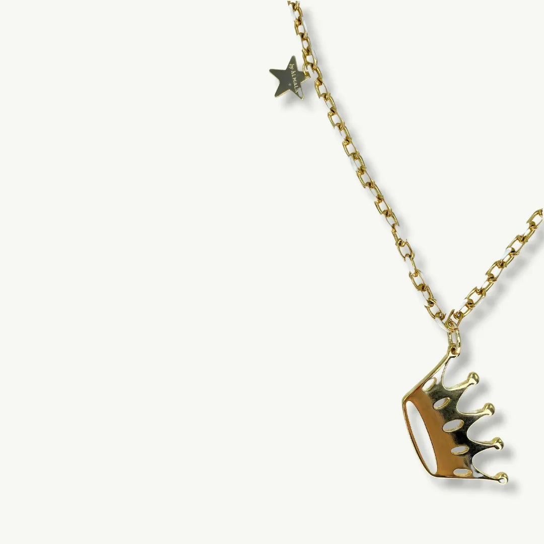 CROWN NECKLACE | WHITE
