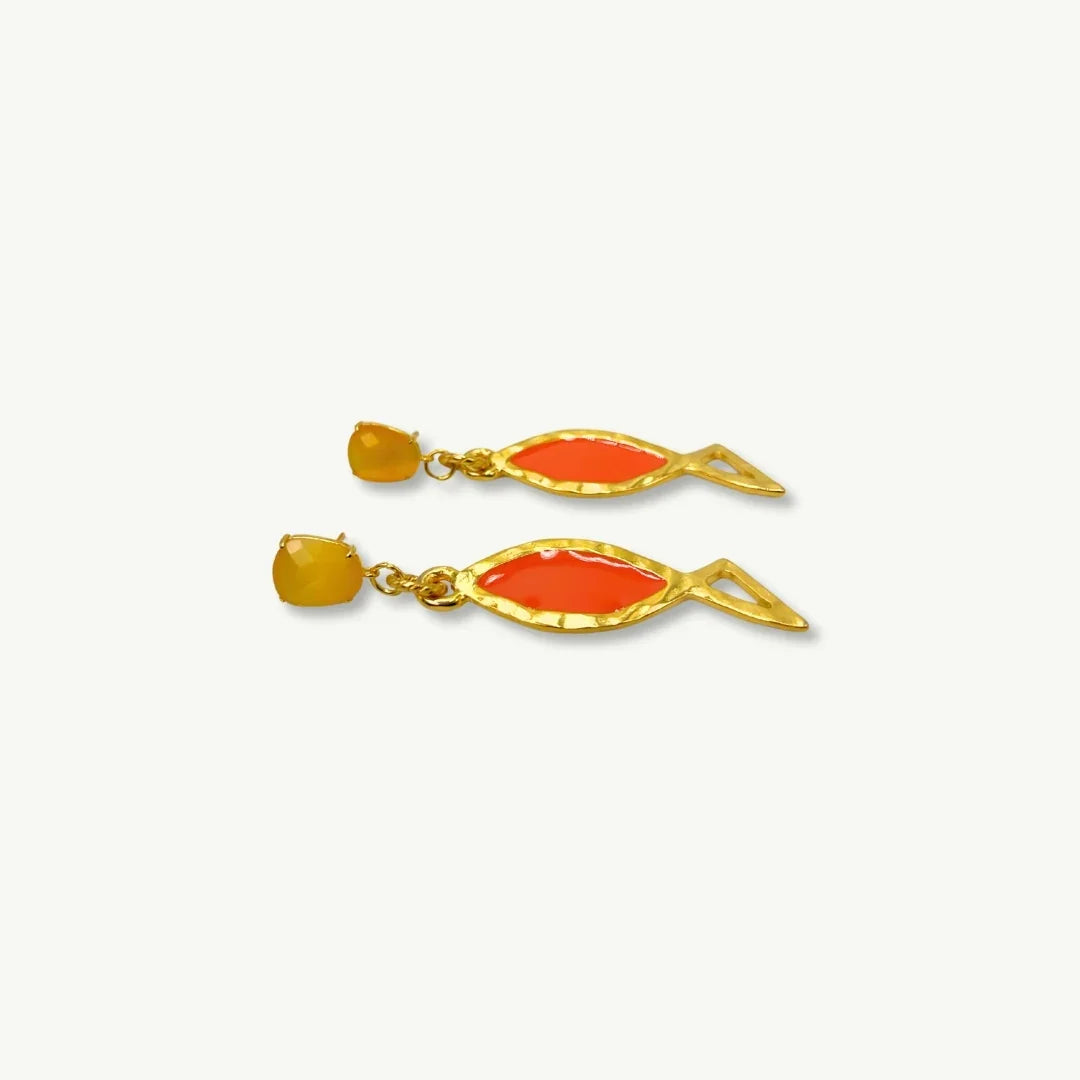 ORECCHINO COLOR FISH | ARANCIONE