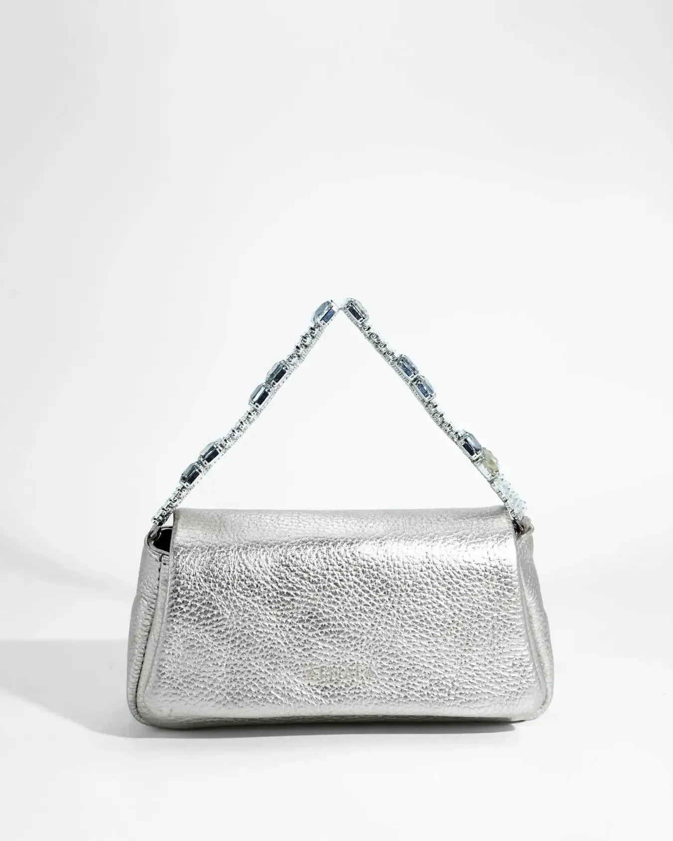 POCHETTE MIA LAMINATED | ARGENTO