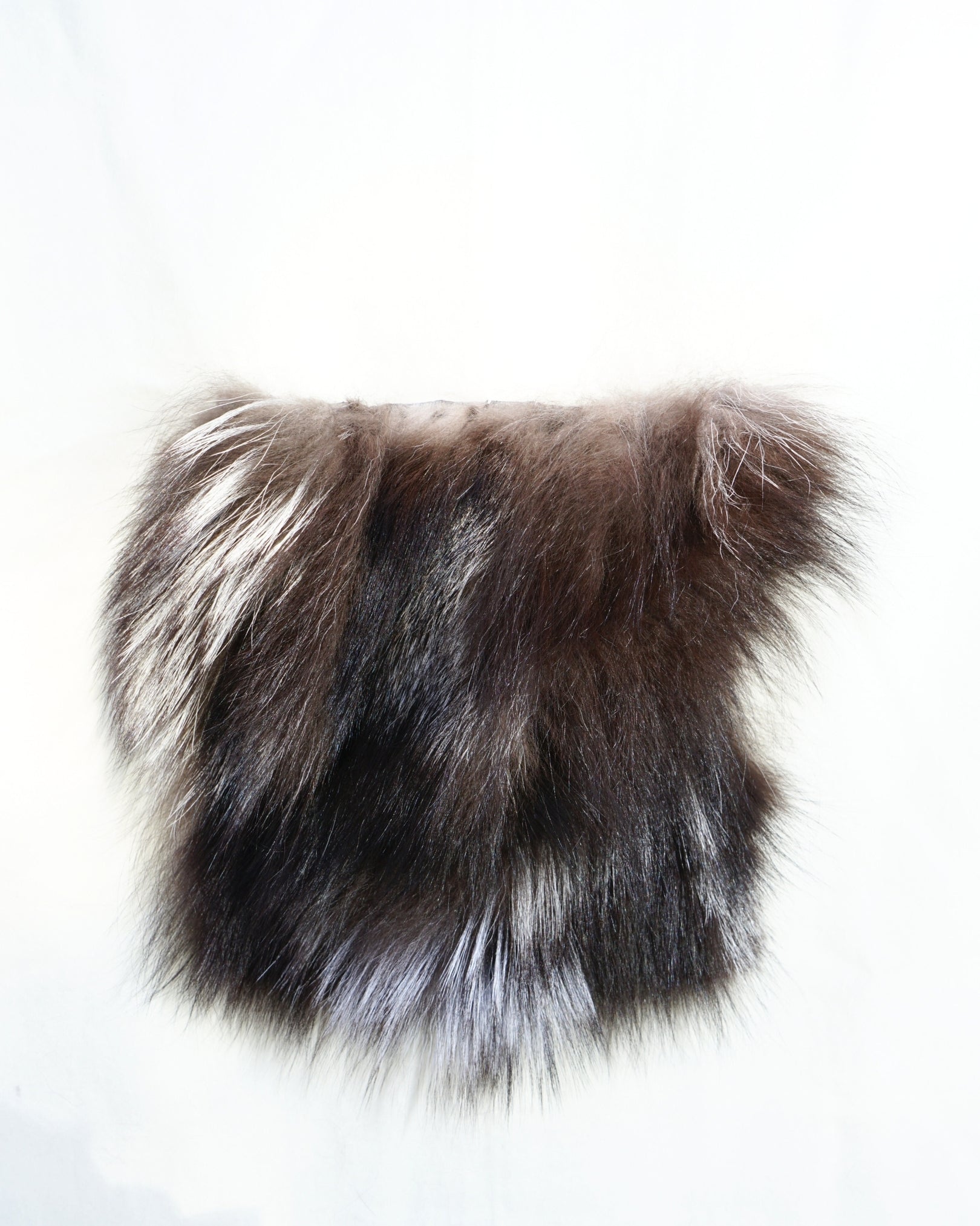 SCIARPA TASCA CON PELO | BIANCO