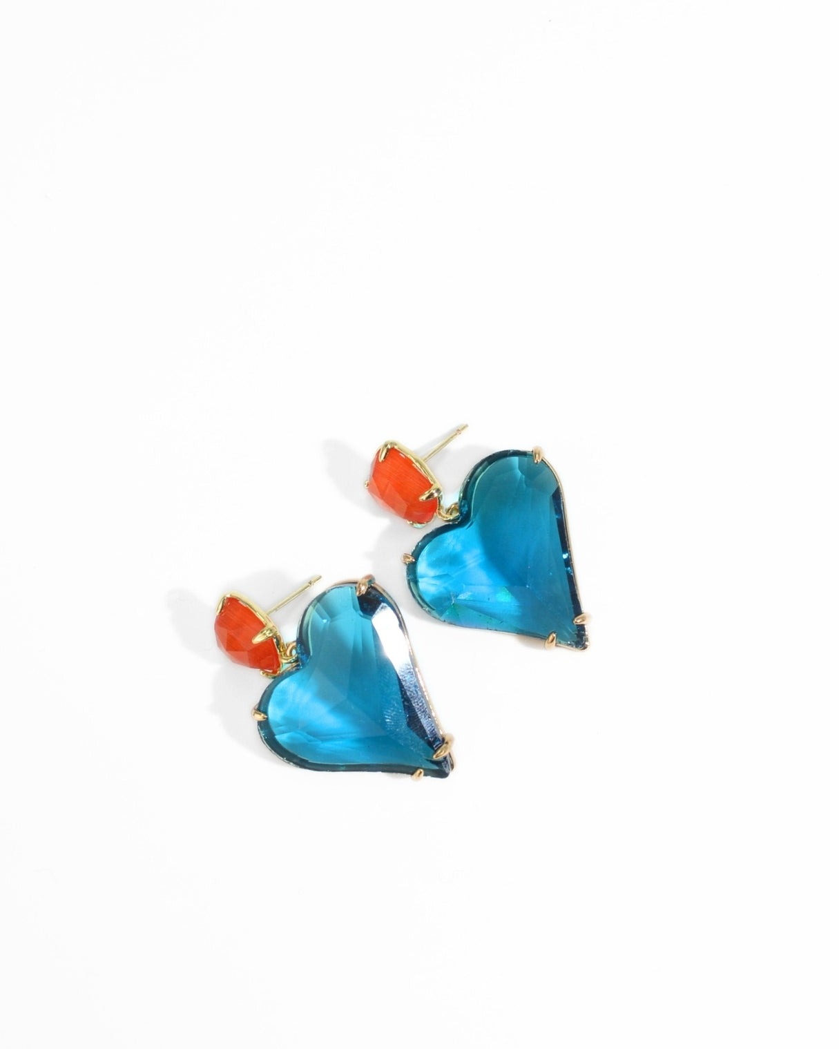 ORECCHINO CUORE | BLU