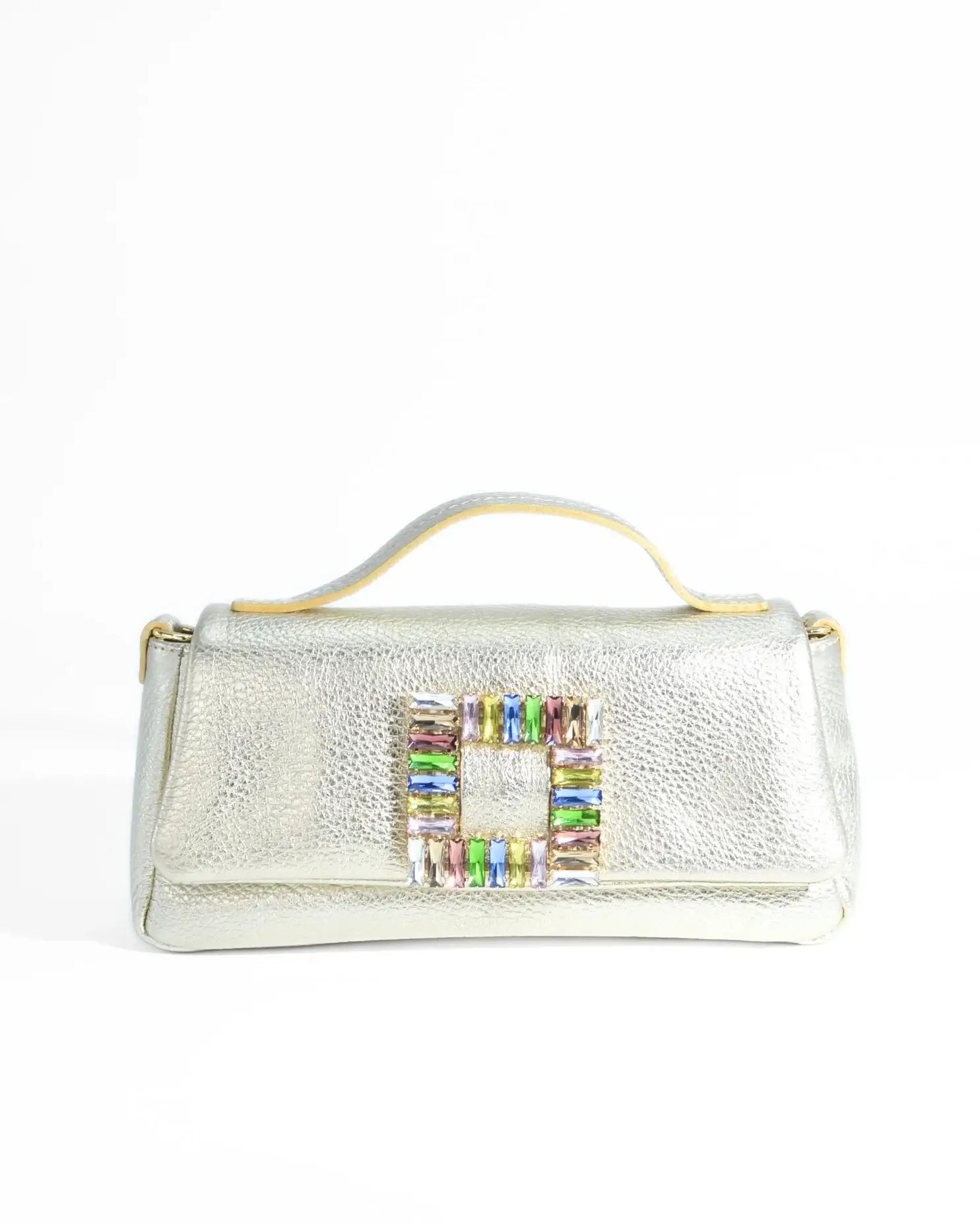 POCHETTE STRASS NIGHT | PLATINO