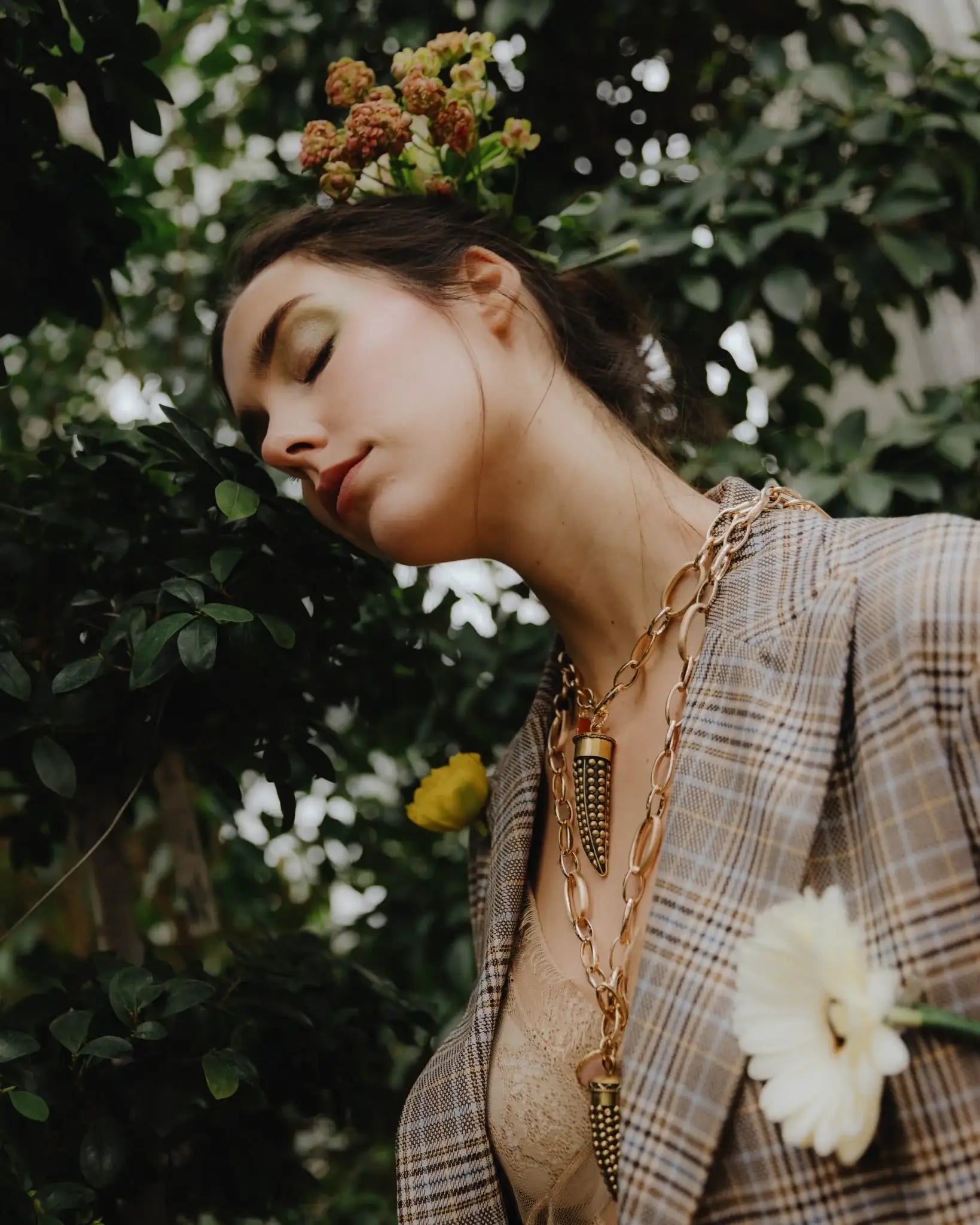 COLLANA CORNO | ARANCIO