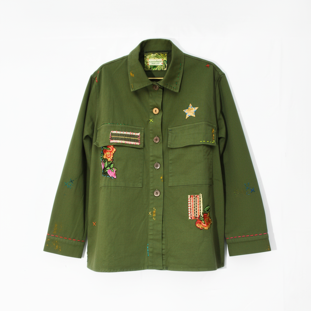 GIACCA CANVAS | VERDE MILITARE