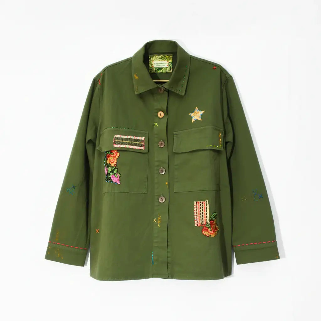 GIACCA CANVAS | VERDE MILITARE