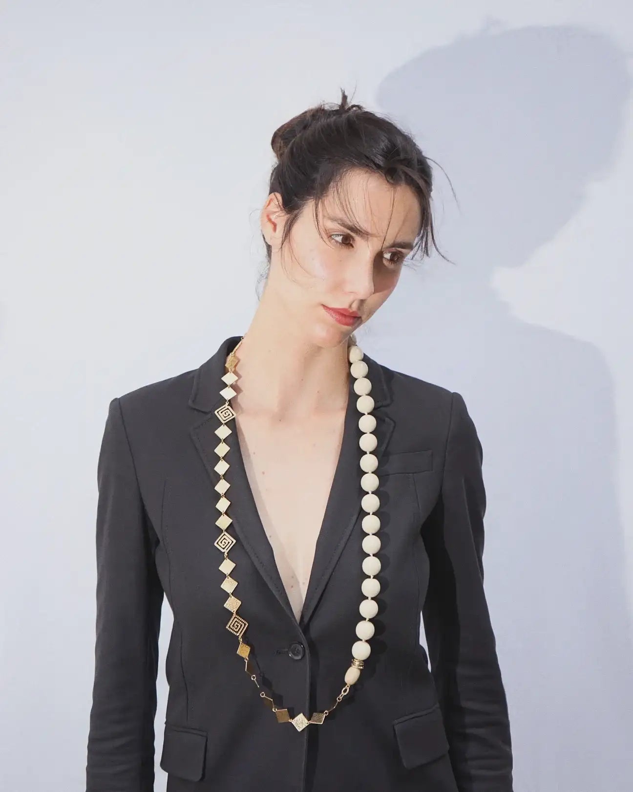 COLLANA BALLS | BEIGE