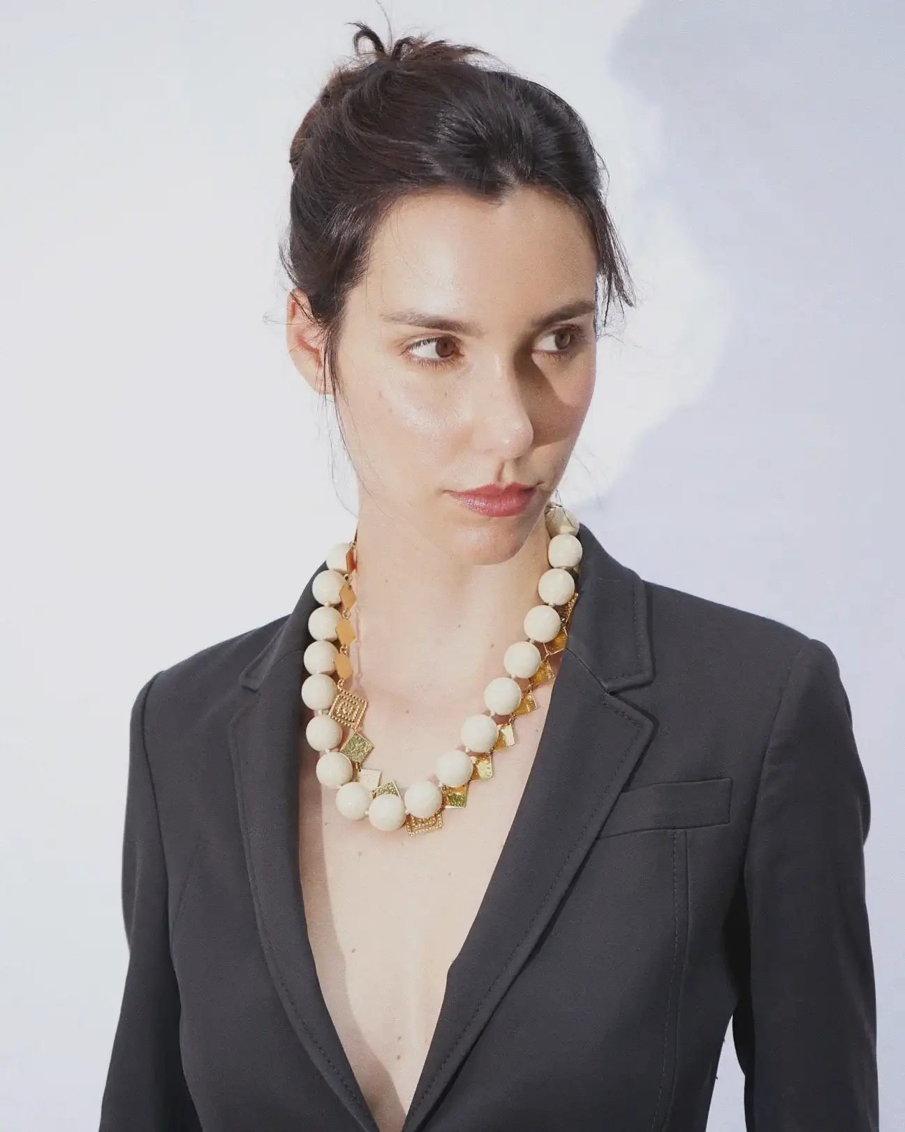 COLLANA BALLS | BEIGE