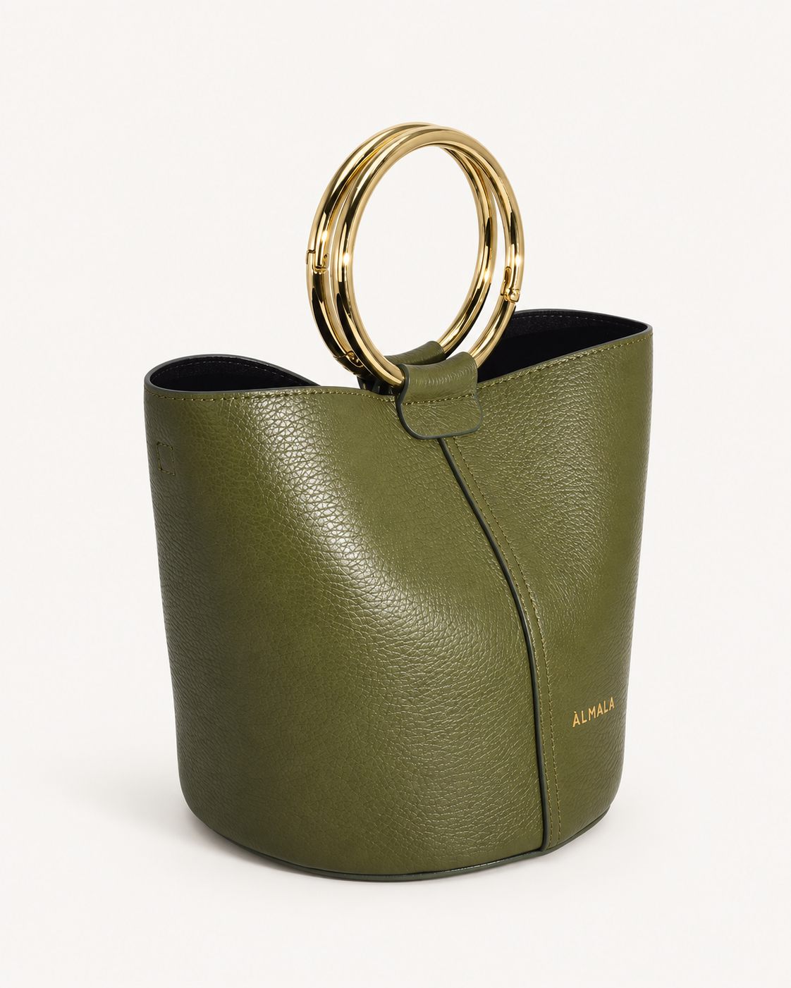 B.B. Mini Sac Winter verde, vista tre quarti
