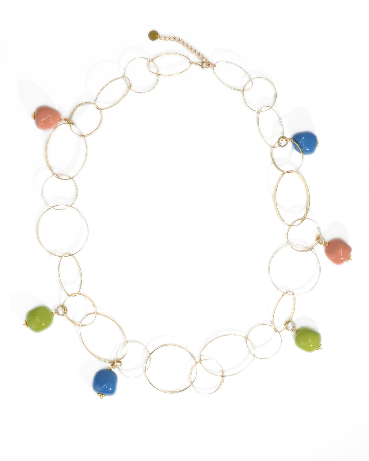 COLLANA DOUBLE ACETATE | AZZURRO/VERDE