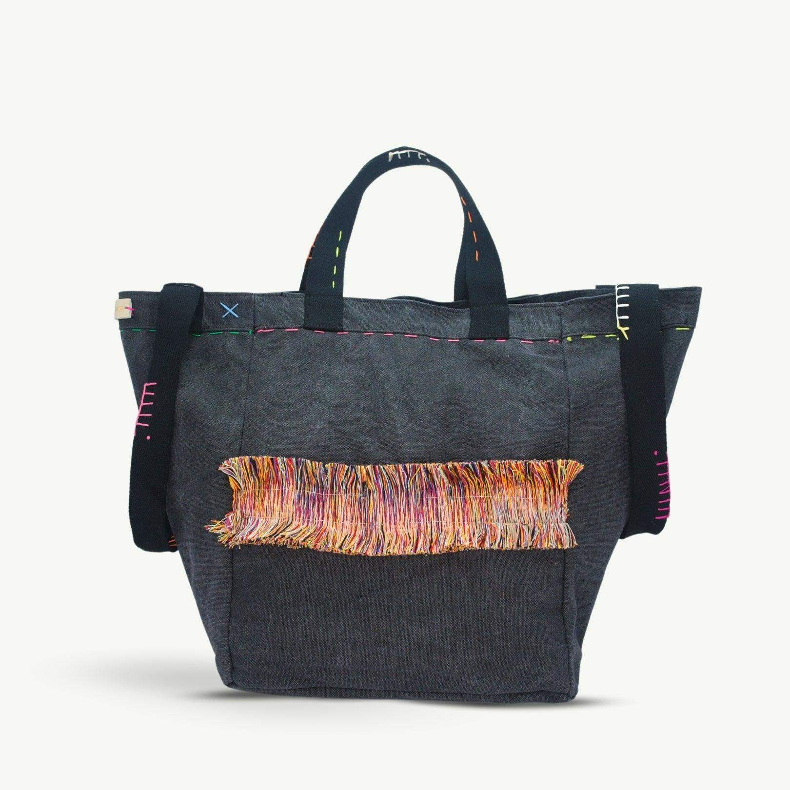 SACCA CANVAS | NERO - Almala