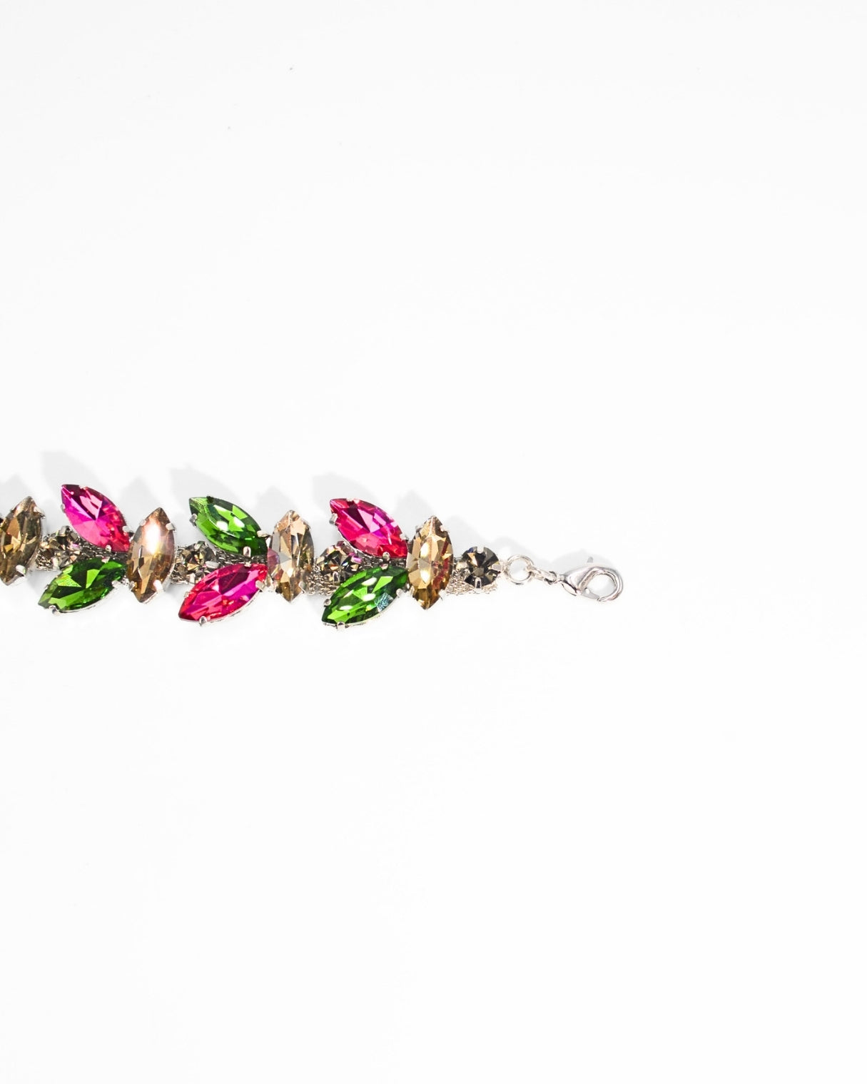 BRACCIALE FIORE STRASS | FUCSIA