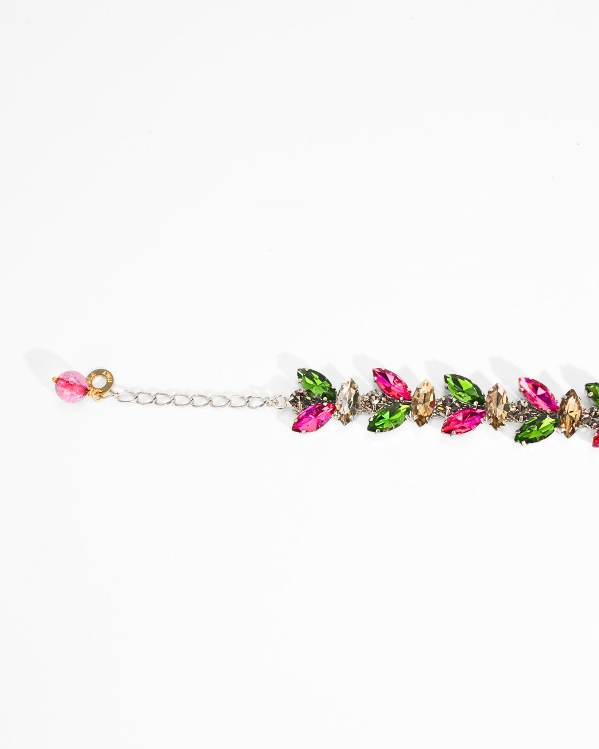 BRACCIALE FIORE STRASS | FUCSIA