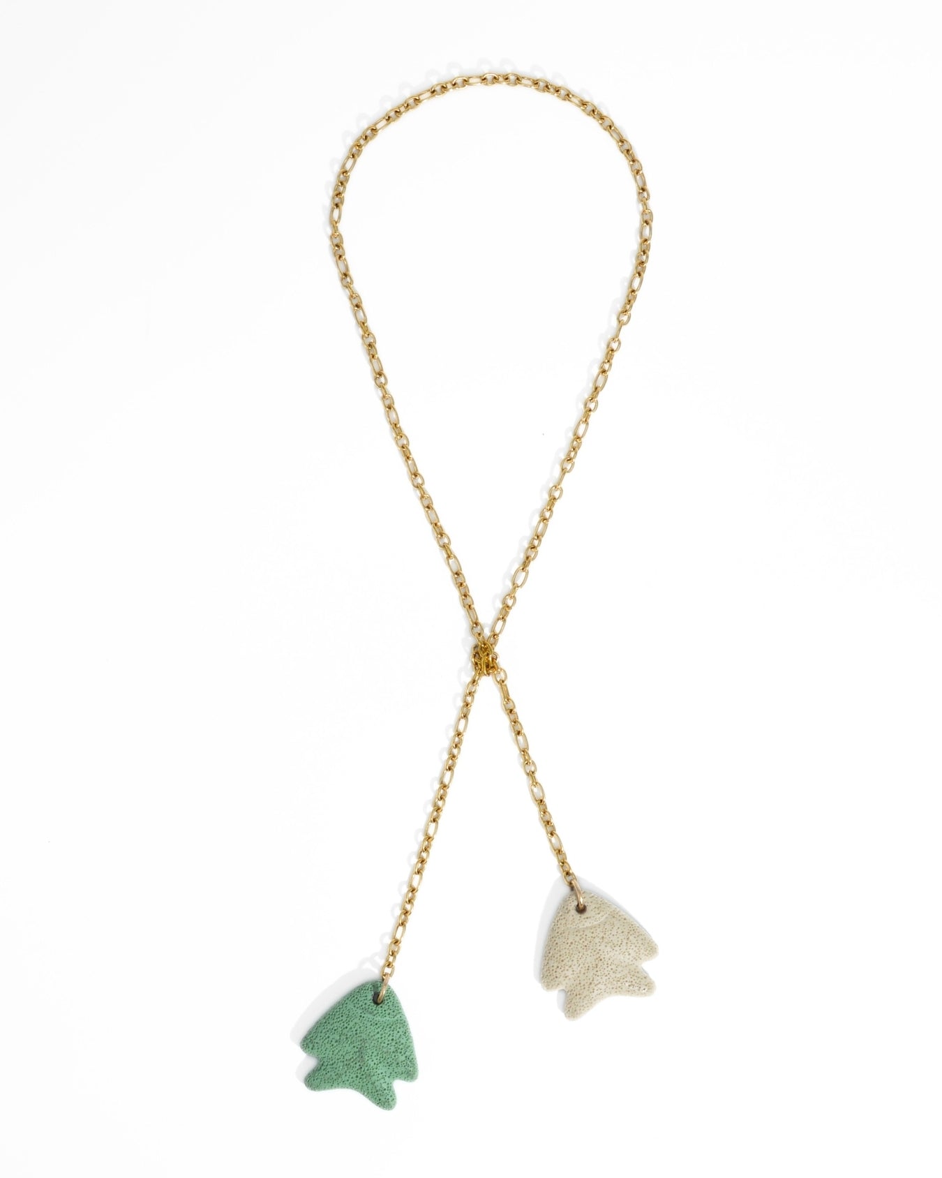 COLLANA DOUBLE FISH | VERDE