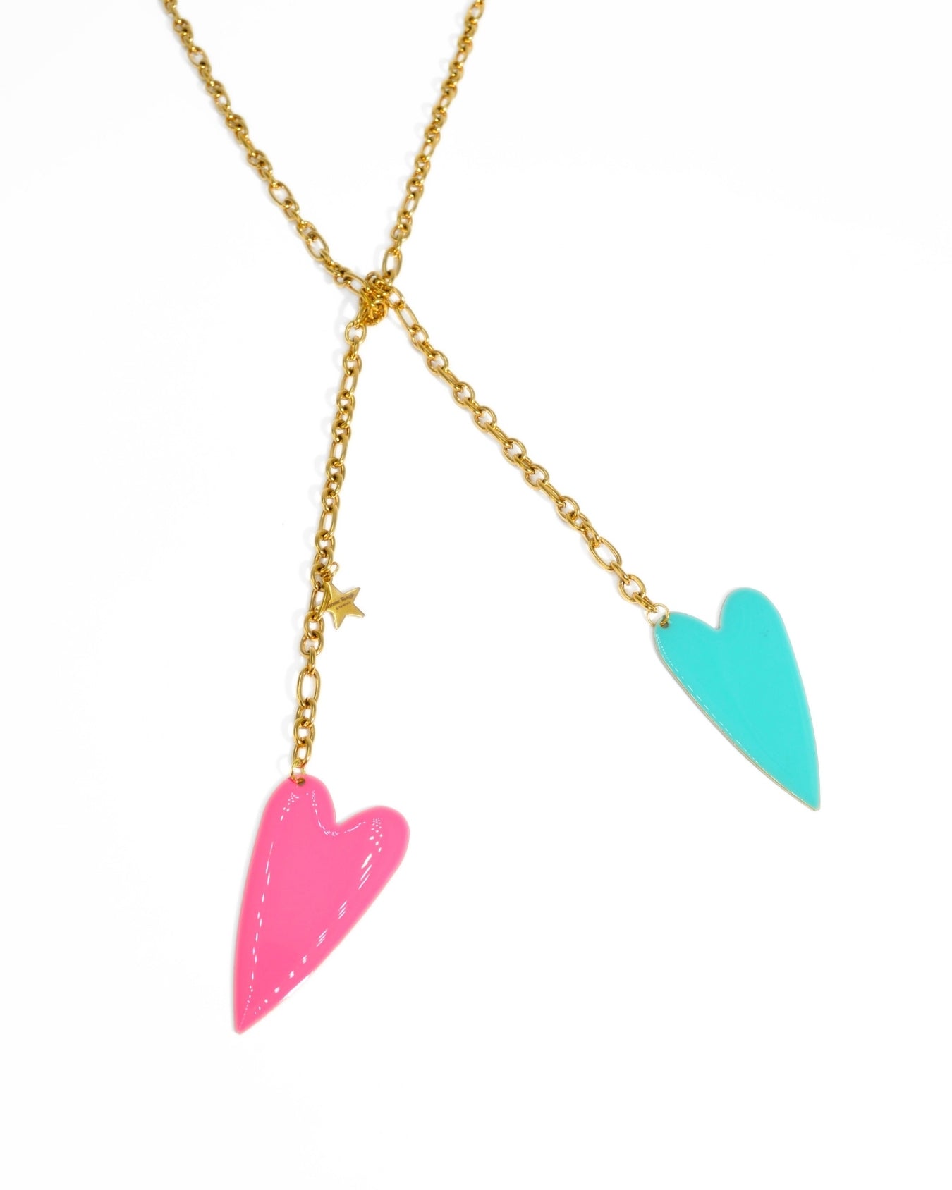 COLLANA DOUBLE LOVE | TURCHESE/ROSA