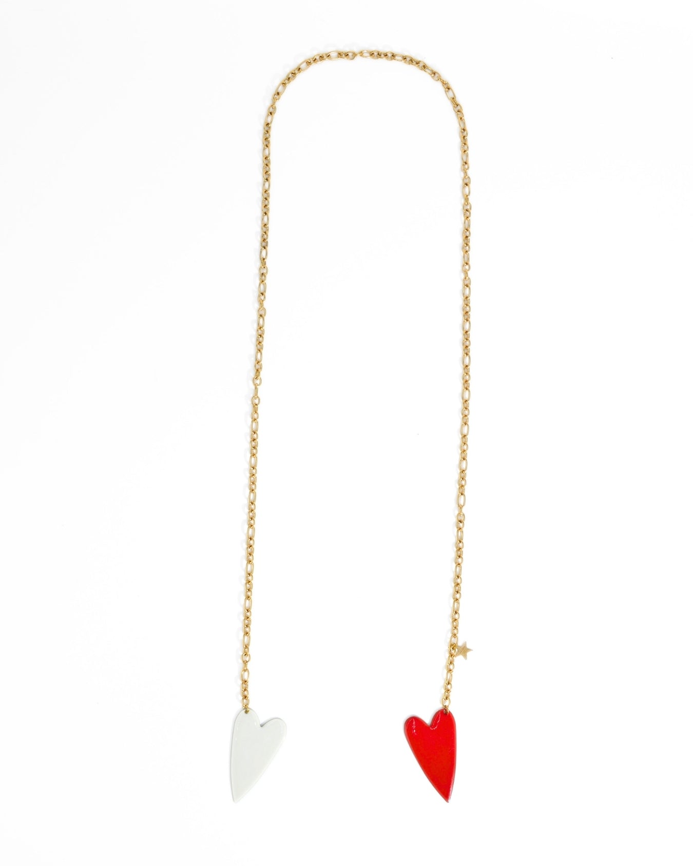 COLLANA DOUBLE LOVE | ROSSO/BIANCO