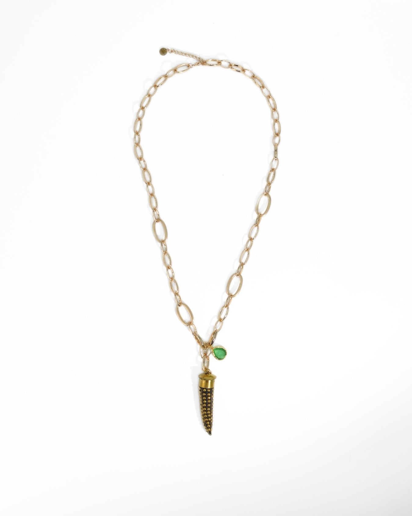 COLLANA CORNO | VERDE