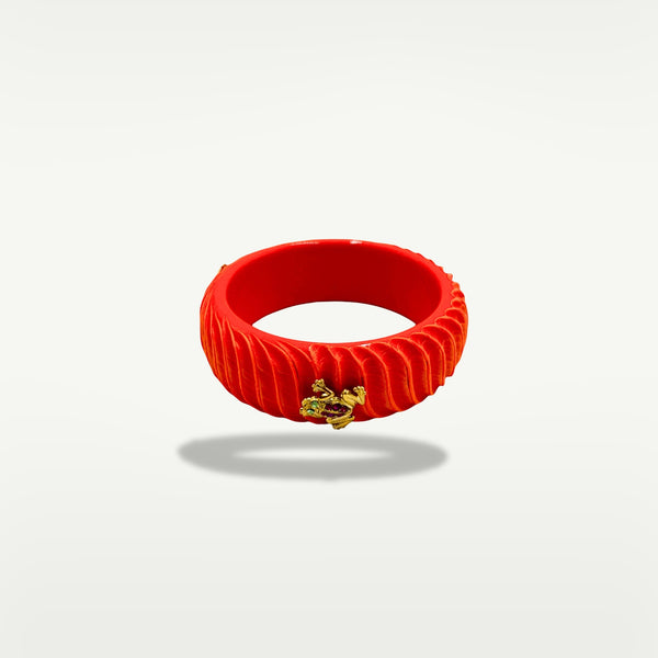 BRACCIALE ACETATE FROG | ARANCIONE