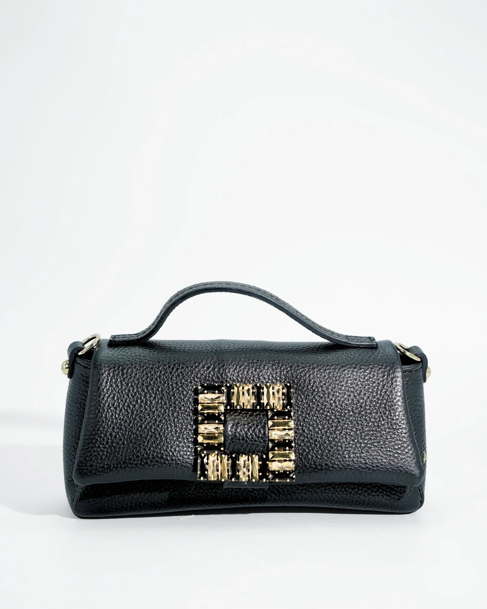 POCHETTE STRASS | NERO